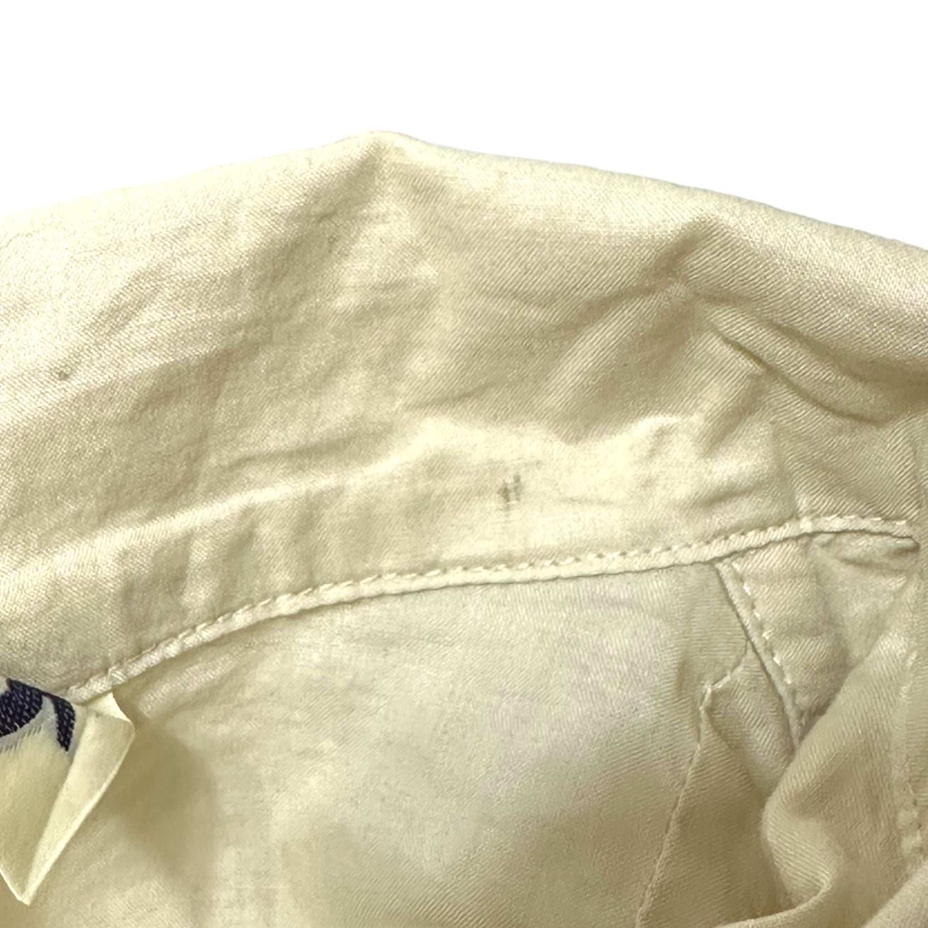 HAI SPORTING GEAR ISSEY MIYAKE(ハイスポルティングギア イッセイミヤケ) 80's Animal Embroidery Short Sleeve Cotton Shirt 80年代 動物 刺繍 半袖 コットン シャツ M アイボリー