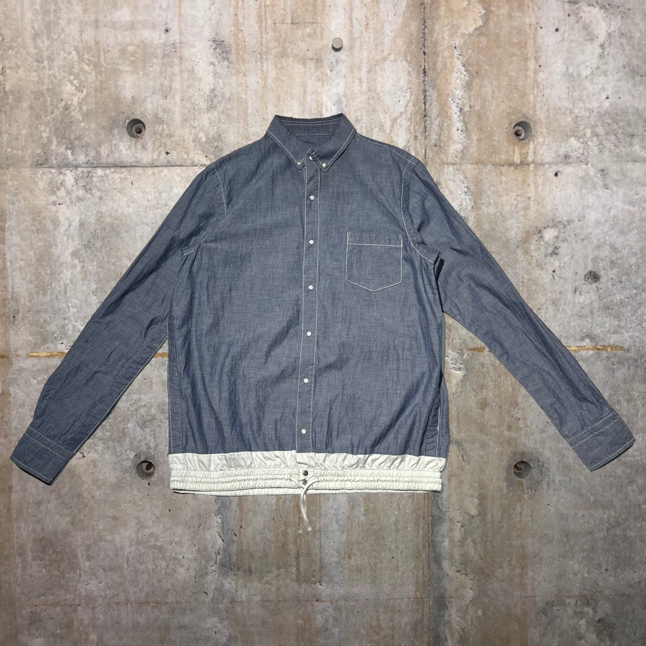 sacai(サカイ) ドローコードシャツ 12-00307M 2 ブルー