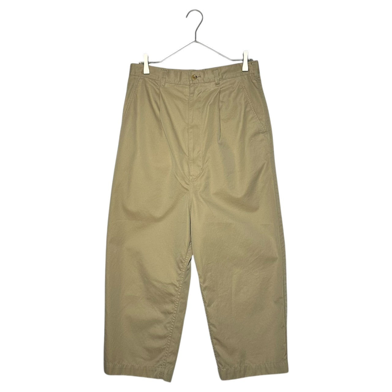 COMME des GARCONS HOMME(コムデギャルソンオム) 19SS Cotton tuck tapered pants コットン タック テーパード パンツ HC-P033 XS ベージュ AD2018