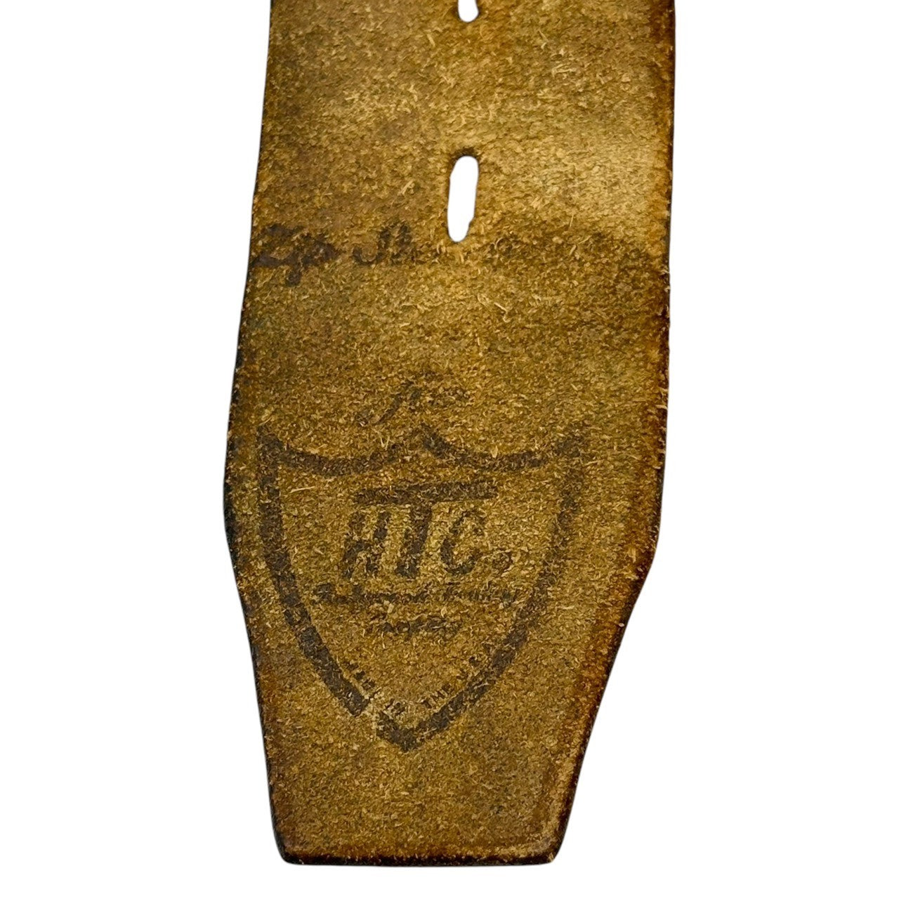 TENDERLOIN(テンダーロイン) HTC T-STUD BELT スタッズ レザー ベルト 本革 36 ブラウン×シルバー 廃番ブランド 稀少品