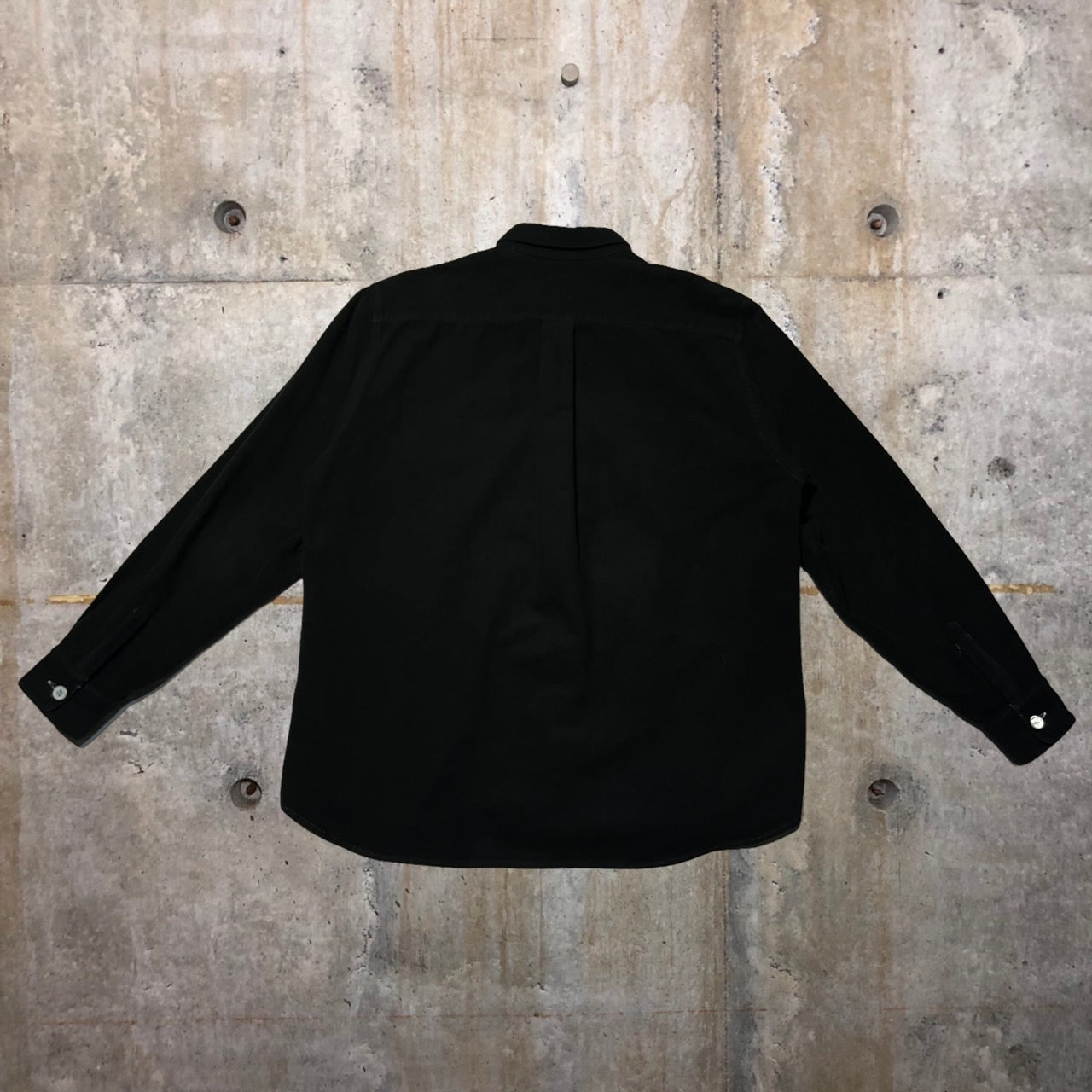 COMME des GARCONS HOMME(コムデギャルソンオム) 02AWコットンメルトンシャツジャケット/CPOシャツジャケット HH-B035 表記なし(M~L程度) ブラック AD2002 田中オム
