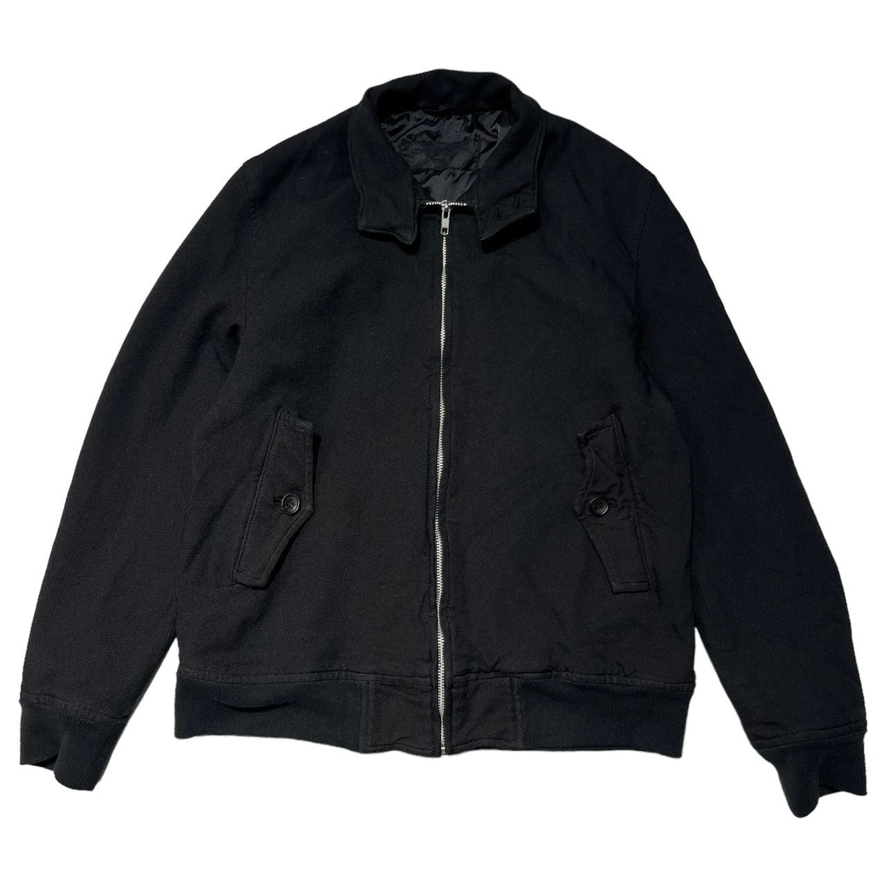 COMME des GARCONS HOMME(コムデギャルソンオム) 09AW Product Dyed Poly Fleece Swing Top 製品染め ポリ縮絨 スイングトップ ブルゾン ジャケット HD-J110 S ブラック AD2009