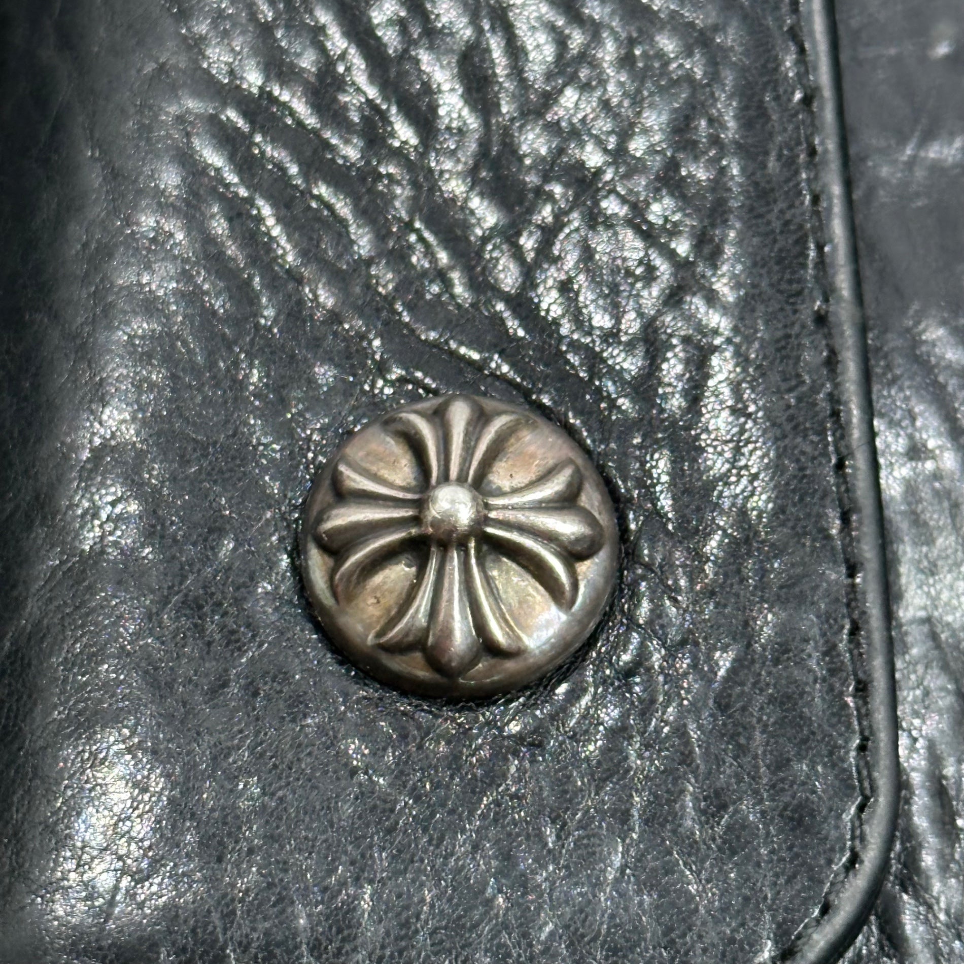CHROME HEARTS(クロムハーツ) CH Cross Wave Wallet CHクロス ウェーブ ウォレット 財布 ブラック