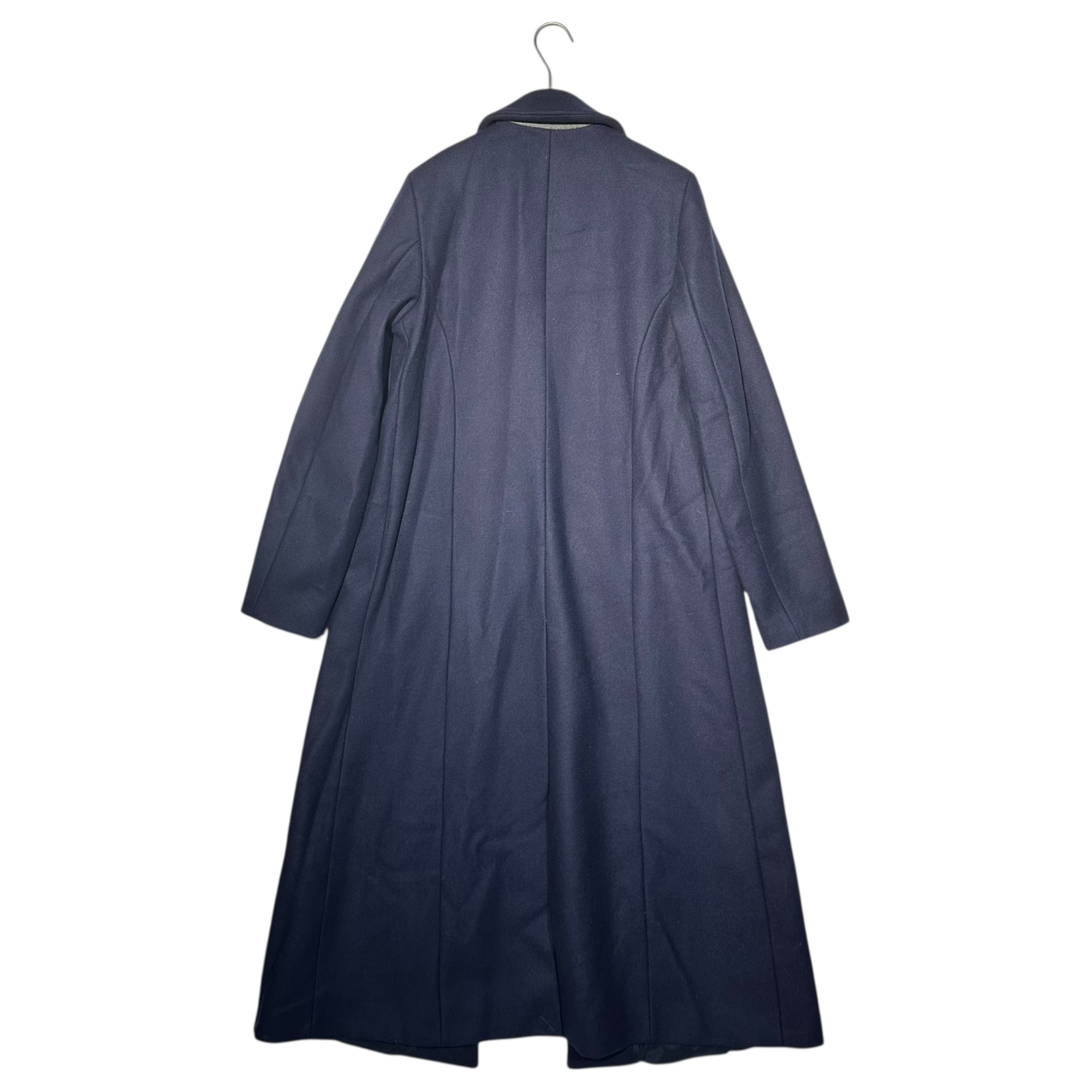 SEMICOUTURE(セミクチュール) Super Long Tight Wool Chester Coat スーパー ロング タイト ウール チェスター コート 42(XL程度) ネイビー