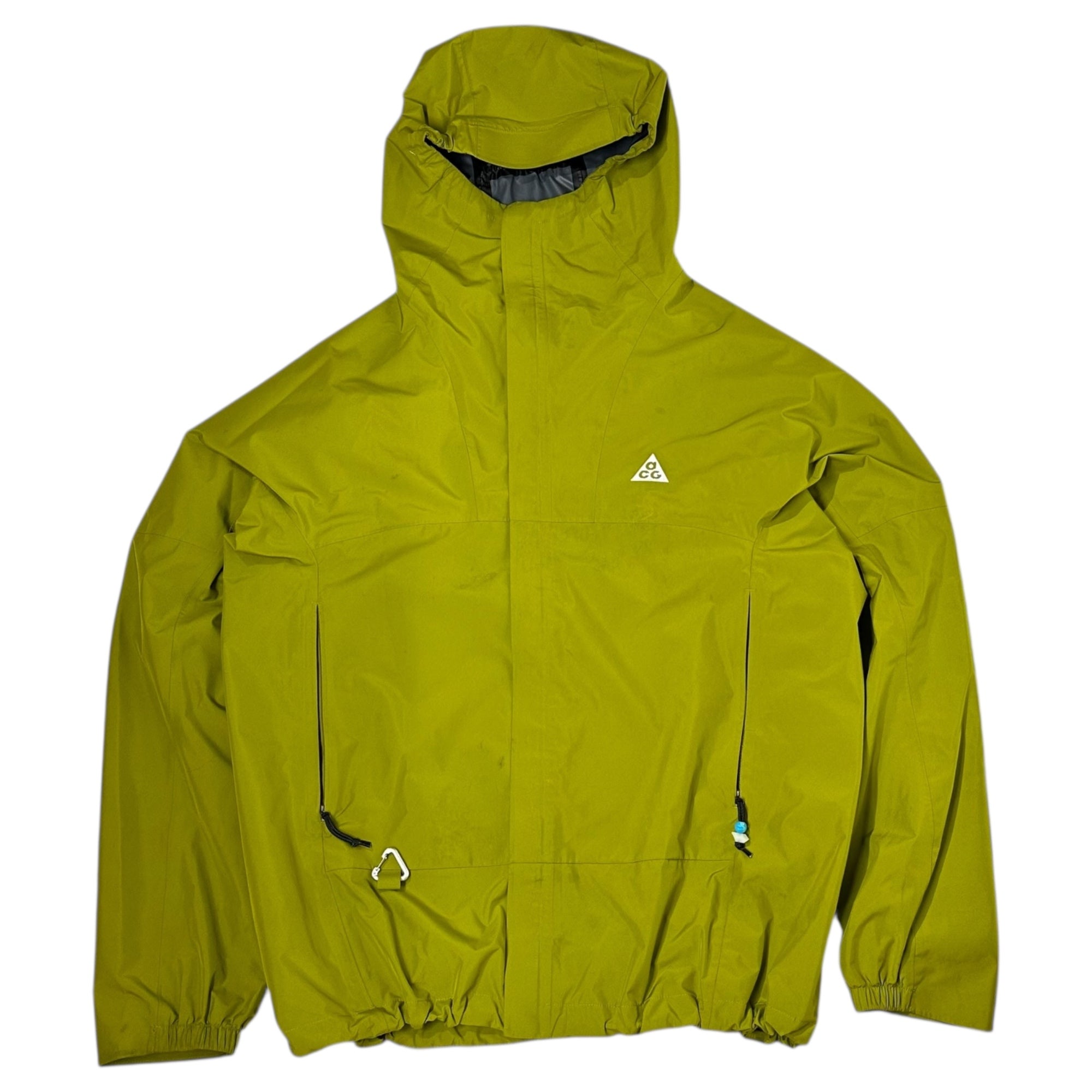 NIKE ACG(ナイキエーシージー) Storm Fit CASCADE RAIN JKT マウンテンパーカー DV9416-390 M イエロー ナイロン ジャケット