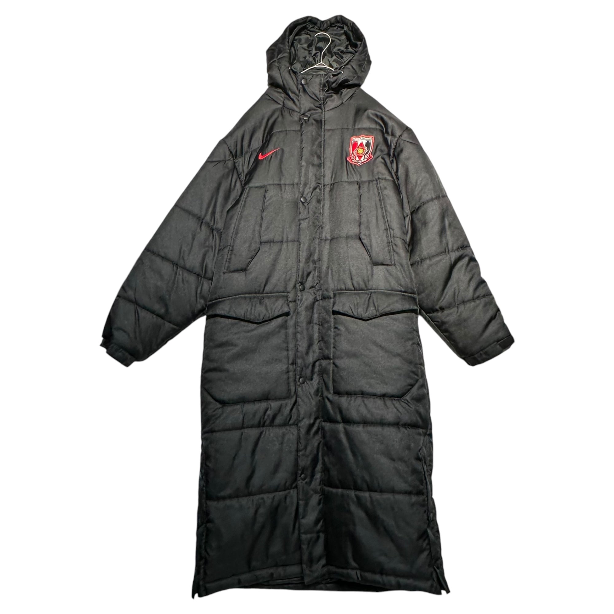 NIKE(ナイキ) 浦和レッズ FUSO kabu.com ベンチ コート 348247 L ブラック×レッド サッカー Jリーグ