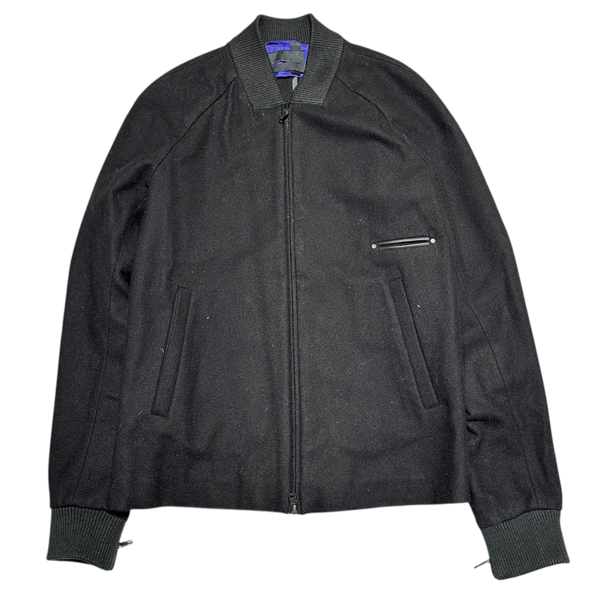 DIESEL BLACK GOLD(ディーゼルブラックゴールド) Melton Wool Blouson メルトン ウール ブルゾン M ブラック ジャケット