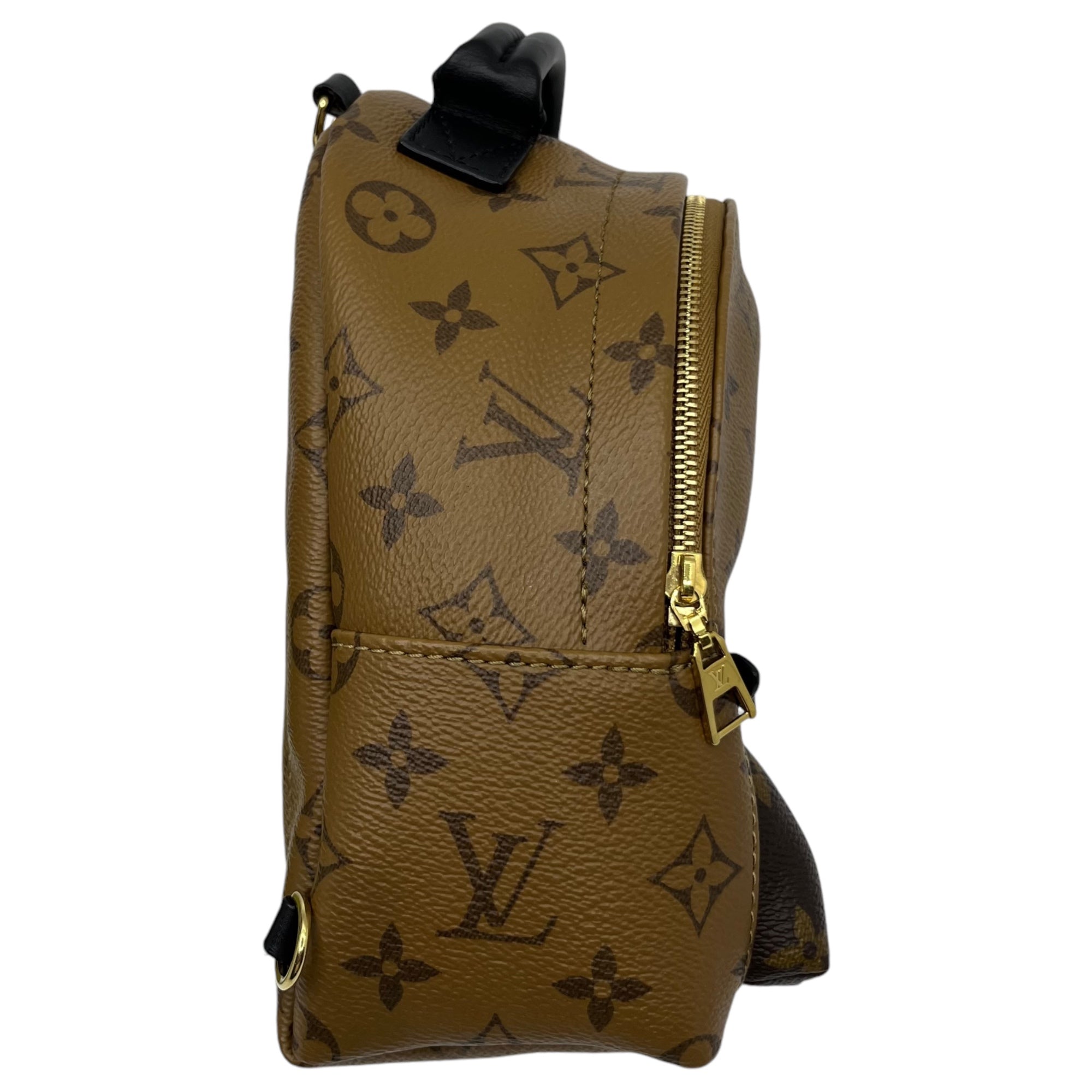 LOUIS VUITTON(ルイヴィトン) Mini palm springs ミニパームスプリングス バックパック モノグラムリバース M44872 ブラウン SD4189 リュックサック リュック バッグ