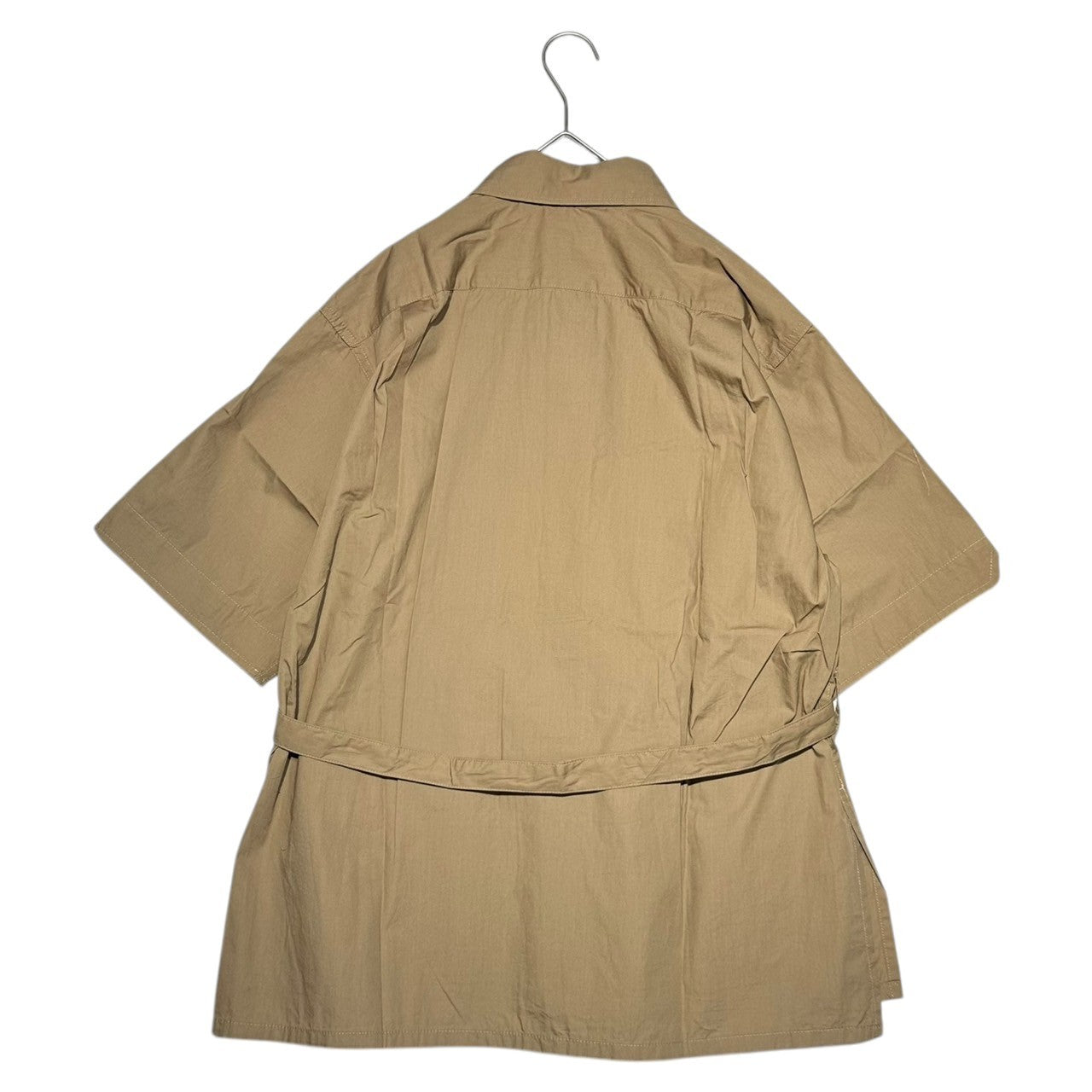 Engineered Garments(エンジニアードガーメンツ) 22SS S/S Bush Shirt – Pima Cotton Broadcloth 半袖 ブッシュ シャツ XS ベージュ 4ポケット サファリ