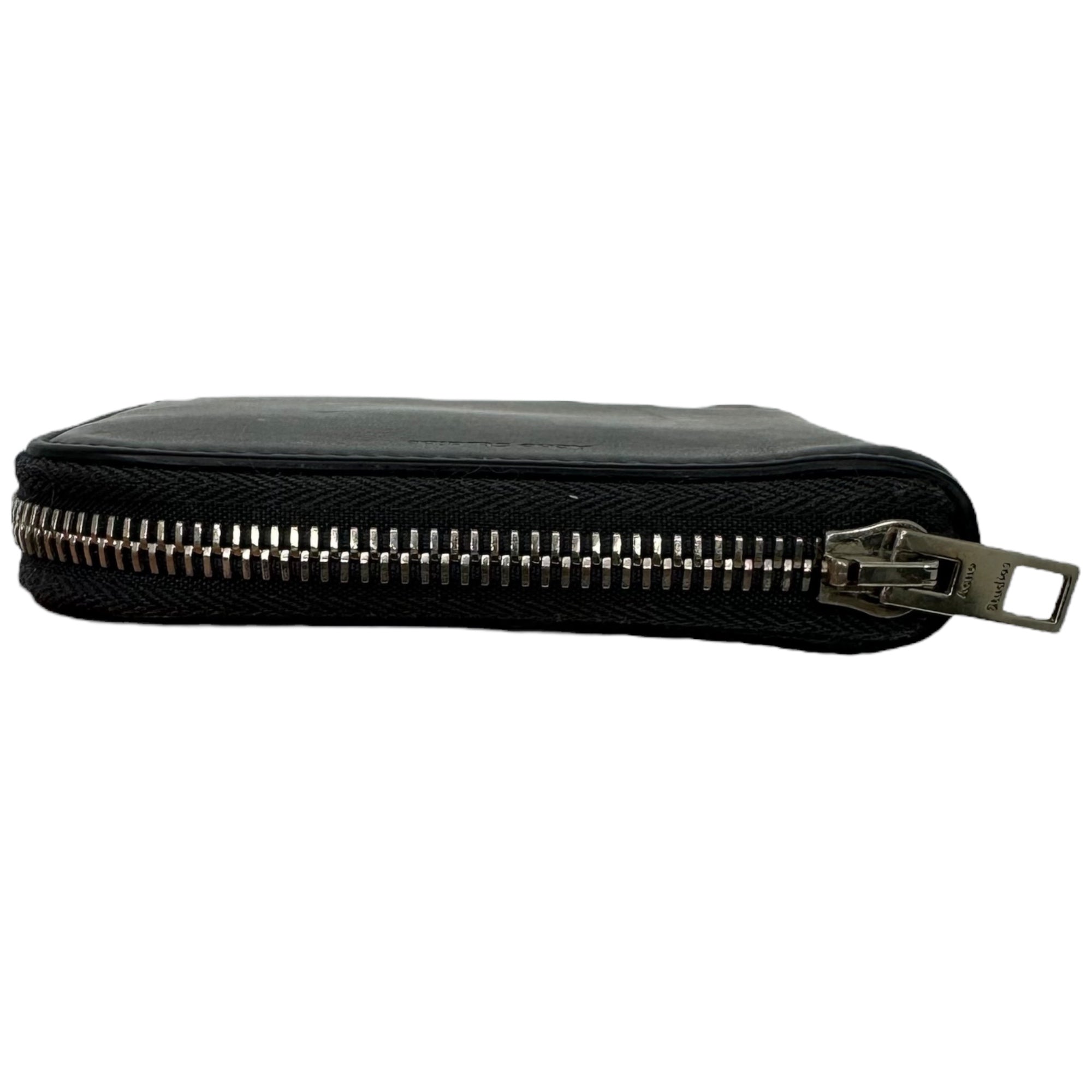 Acne Studios(アクネストゥディオズ) Round zip leather compact wallet ラウンドジップ レザー コンパクト ウォレット 財布 ネイビー