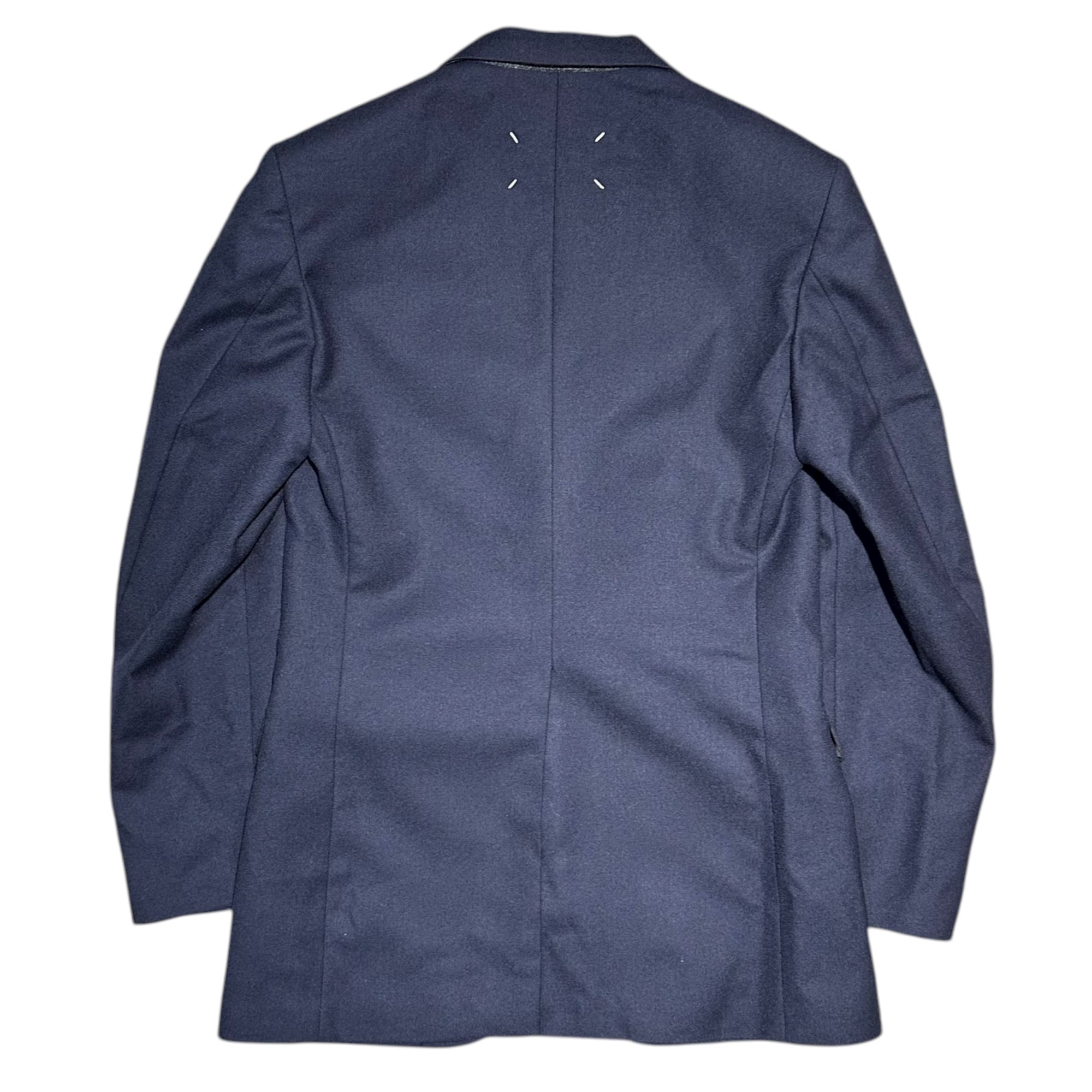 MAISON MARGIELA(メゾンマルジェラ) 22AW Stitch Blazer ステッチ ブレザー SI1BN0007 44 ネイビー テーラード ジャケット Mボタン
