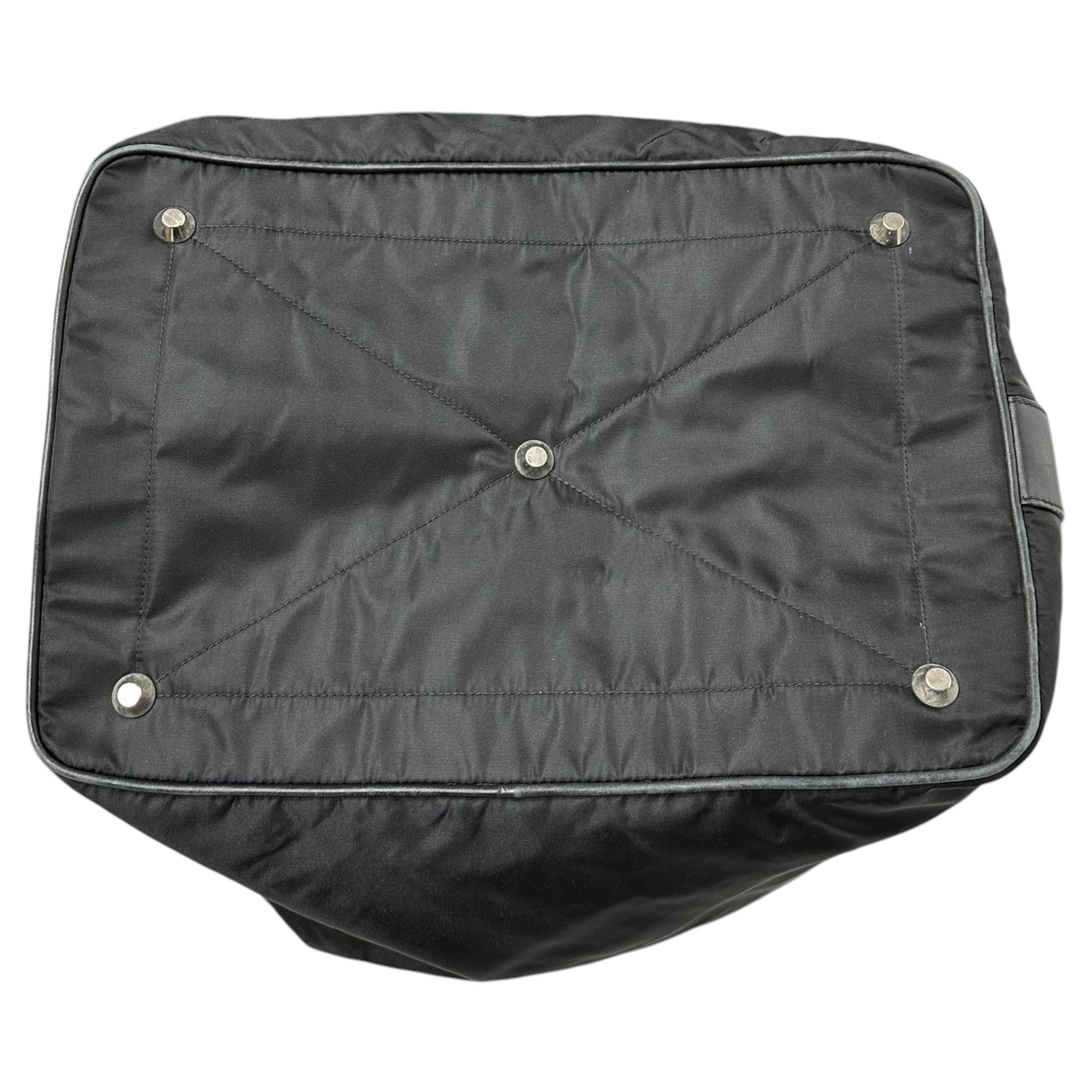 PRADA(プラダ) Big Diagonal Shoulder Bag ビッグ 斜め掛け ショルダー バッグ VA0280 ブラック ボストン 旅行 レザー ナイロン