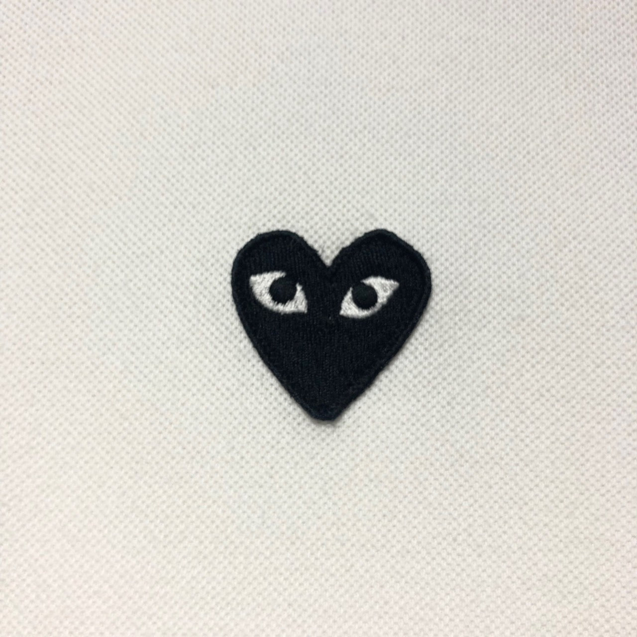 PLAY COMME des GARCONS(プレイコムデギャルソン) ハートロゴポロシャツ AZ-T066 S ホワイト AD2016/9