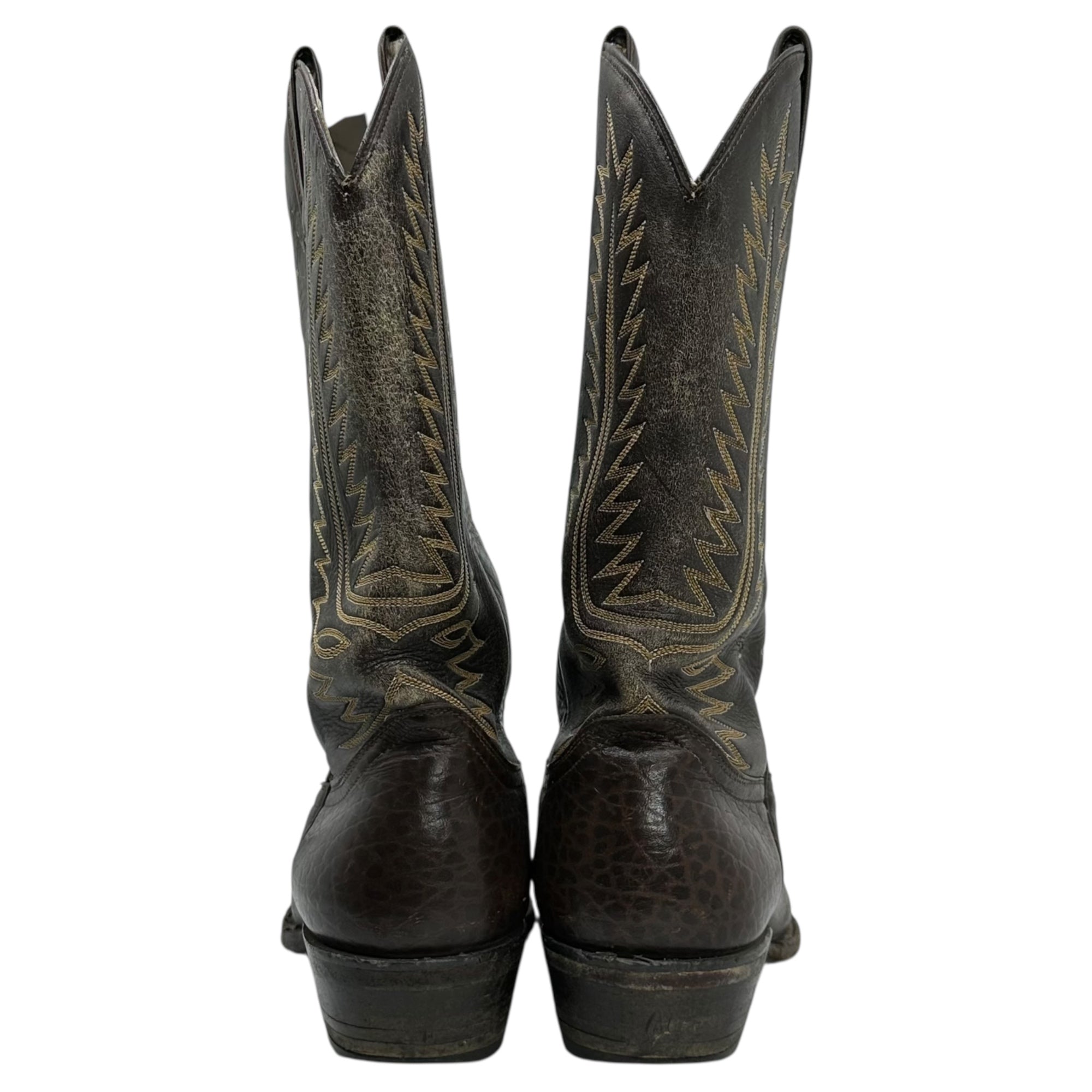 Cowtown(カウタウン) MEXICO MADE VINTAGE WESTERN BOOTS ヴィンテージ ウエスタン ブーツ D9(27cm程度) ブラウン メキシコ製