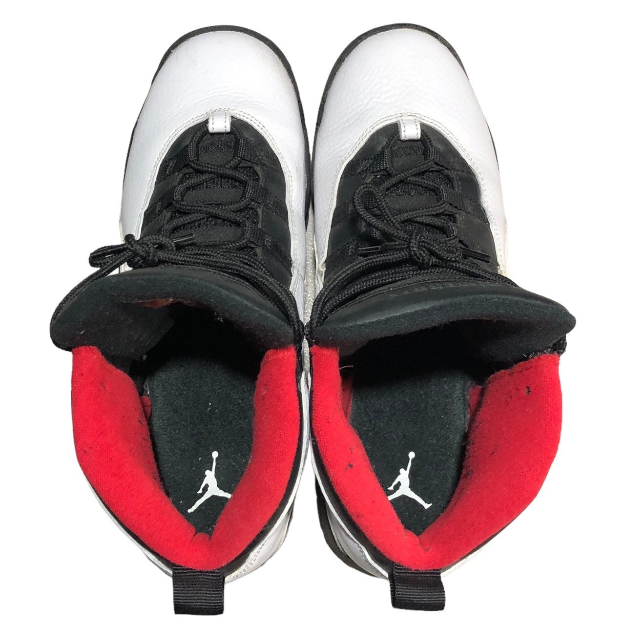 NIKE(ナイキ) AIR JORDAN 10 RETRO BG エアジョーダン 10 レトロ ハイカット スニーカー 310806-102 24.5cm ホワイト×ブラック×レッド