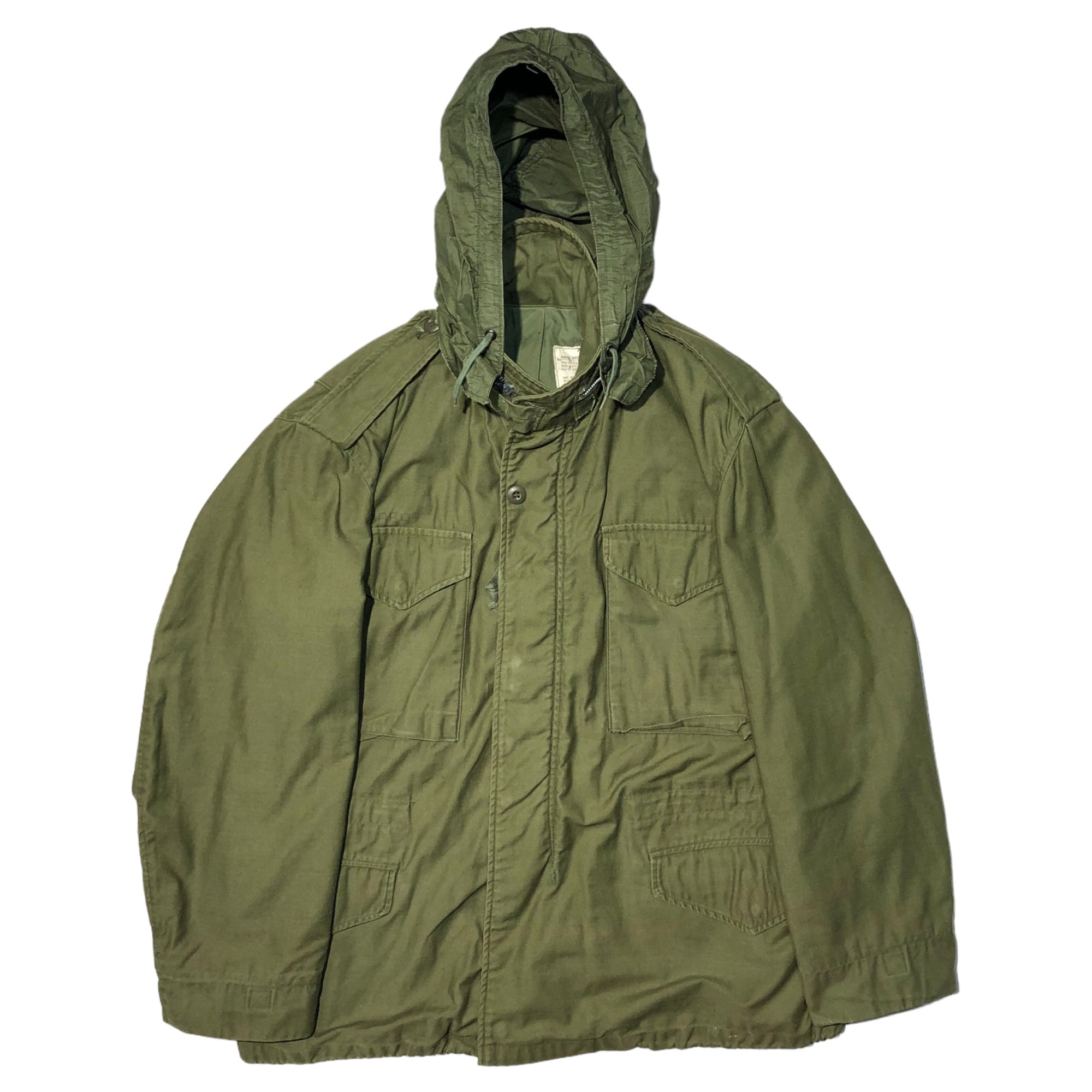 US ARMY(アメリカ軍) 60's M-65 2nd FIELD JACKET ミリタリー フィールド ジャケット 8405-782-2938 SHORT MEDIUM カーキ 別年代ライナー付 CONMAR
