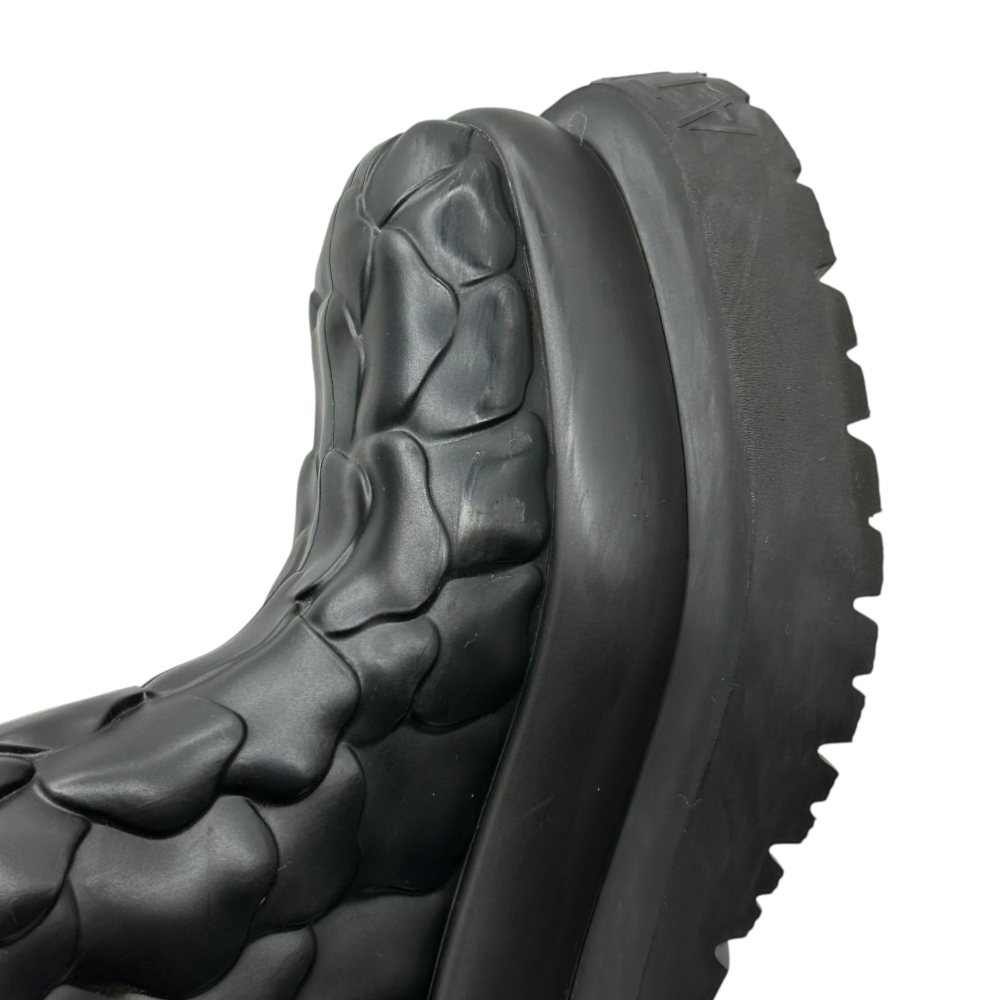 VALENTINO(ヴァレンティノ/ヴァレンチノ) Atelier 03 Sneaker 'Rose Edition - Black' アトリエ 03 ローズ ラバー ロング ブーツ WW0S0DC5 38(24cm程度) ブラック レイン 厚底