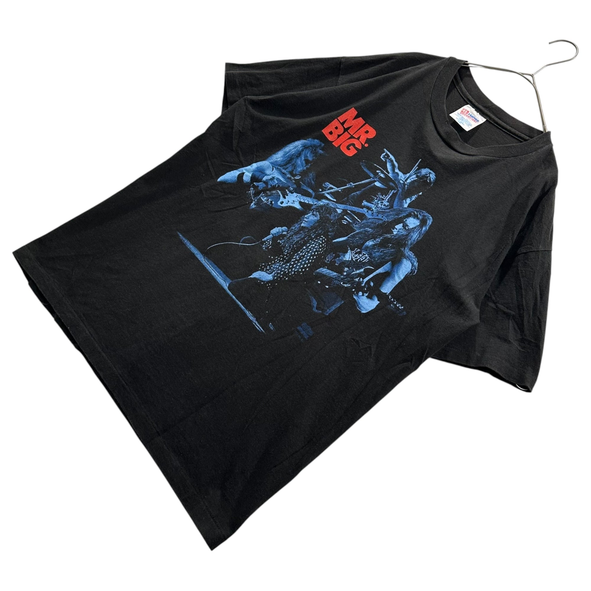 VINTAGE(ヴィンテージ) 1990's MR.BIG bump ahead 1993 tour Band T-Shirt ミスタービッグ バンプ アヘッド ツアー バンド Tシャツ L ブラック×ブルー×レッド 1990年代