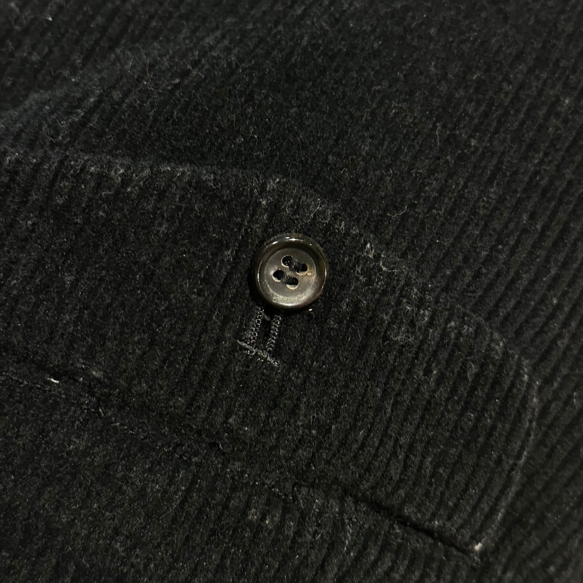 COMME des GARCONS HOMME(コムデギャルソンオム) 1994AW Wo/Co Corduroy Suit ウール コットン 太畝 コーデュロイ セットアップ HJ-08019 JK:M PT:S ブラック AD1994 90's 90年代 テーラード 3B ジャケット パンツ