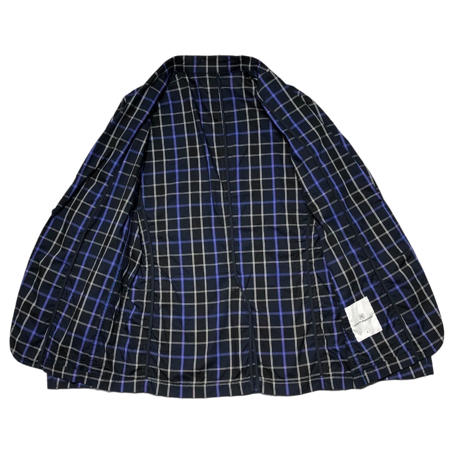 uniform experiment(ユニフォームエクスペリメント) 09SS cotton check jacket コットン チェック ジャケット UE-90033 2(M) ネイビー×ピンク