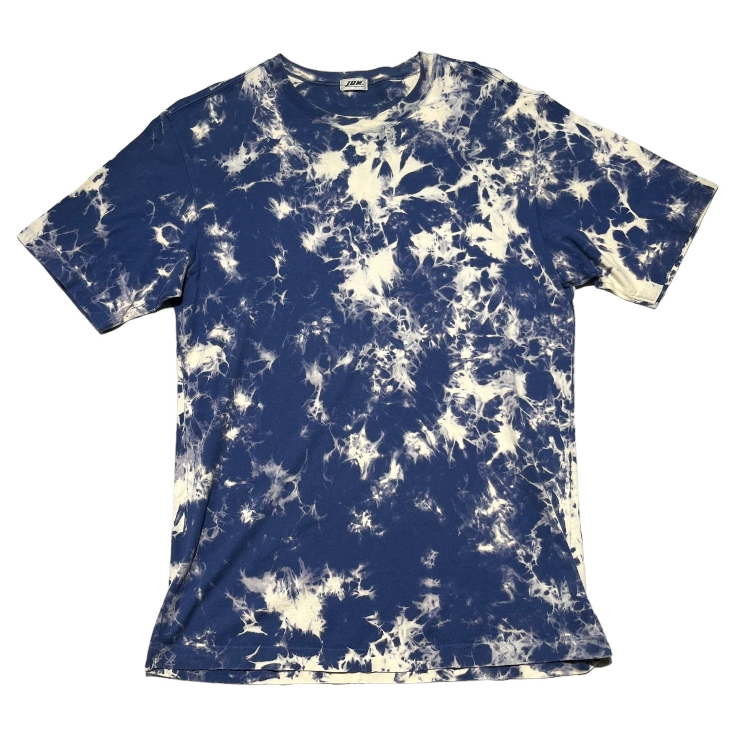 JUN MEN(ジュンメン) Old tie dye T-shirt オールド タイダイ染め Tシャツ FREE ブルー×アイボリー