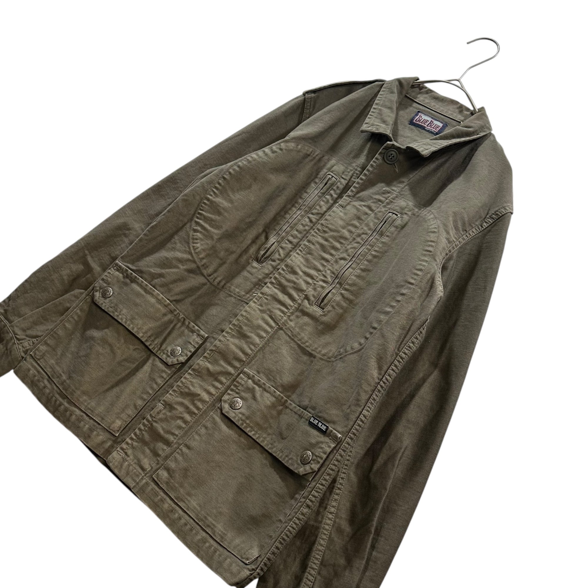 BLUE BLUE(ブルーブルー) F2 JACKET ミリタリー ジャケット 2 オリーブ フランス軍 サンプリング