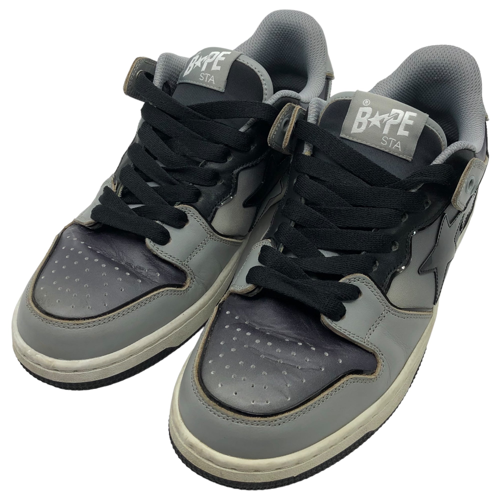 A BATHING APE(アベイシングエイプ) BAPE SK8 STA ベイプ スケート スタ MX91002 8.5(26.5cm) グレー×ブラック 1I70191021 ローカット スニーカー