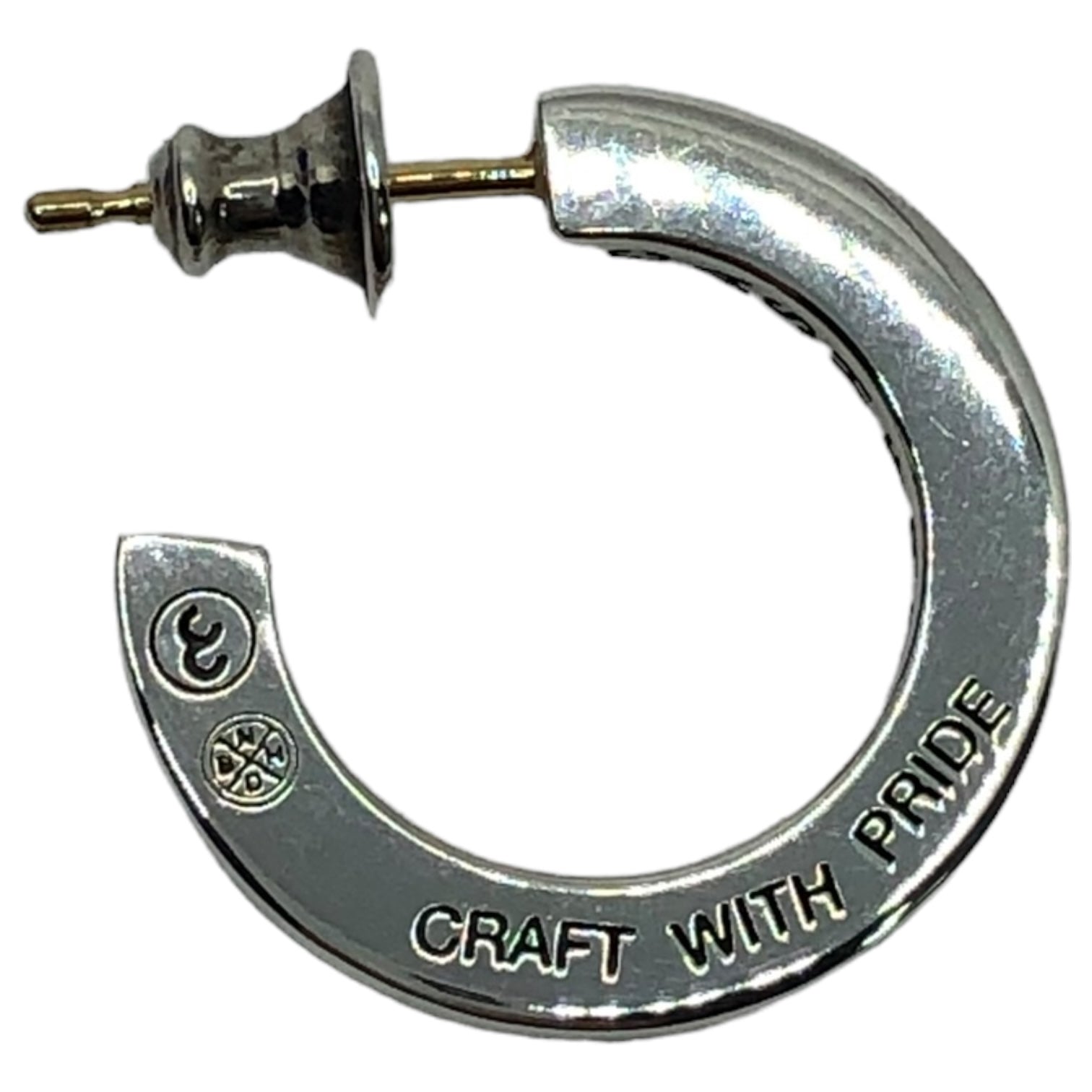 CAREERING×NEIGHBORHOOD(キャリアリング×ネイバーフッド) collaboration ring コラボ ピアス SV925 シルバー ホストK18 NHCR301/S-C シルバー 片耳 ケース付属