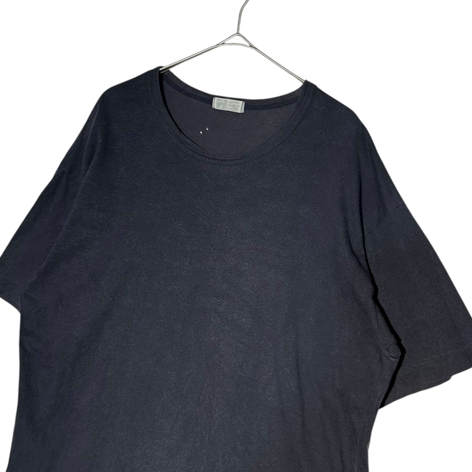 COMME des GARCONS HOMME(コムデギャルソンオム) 80's 1989 back logo print T-shirt 80年代 バックロゴ プリント Tシャツ 川久保玲 本人期 FREE ネイビー