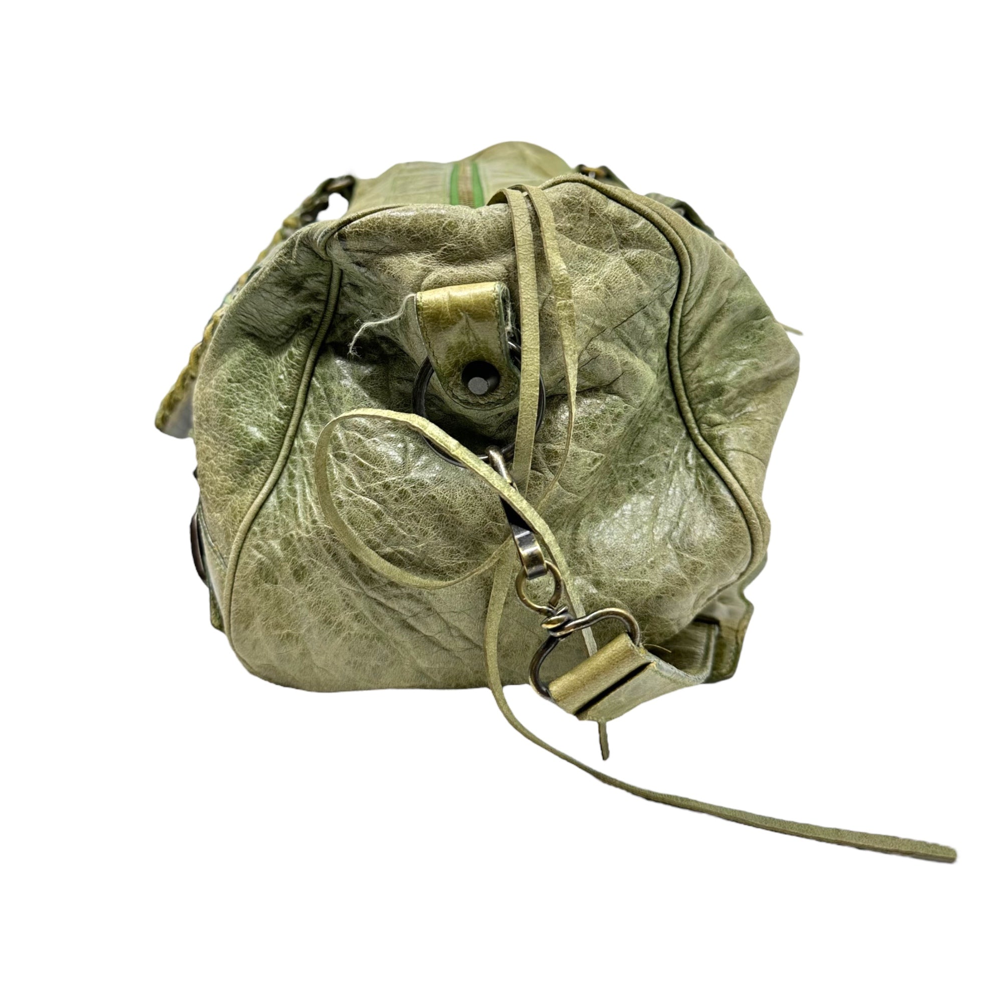 BALENCIAGA(バレンシアガ) 00's THE FIRST ザ ファースト 2WAY ショルダー バッグ 128528 502752 モスグリーン ショルダー レザー