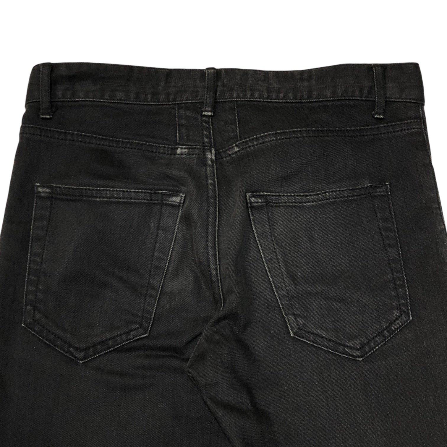 Saint Laurent(サンローラン) 14AW knee crush skinny denim ニークラッシュ スキニー デニム デストロイ エディ期 362284 Y859F W26 ブラック パンツ ダメージ加工 ユーズド加工