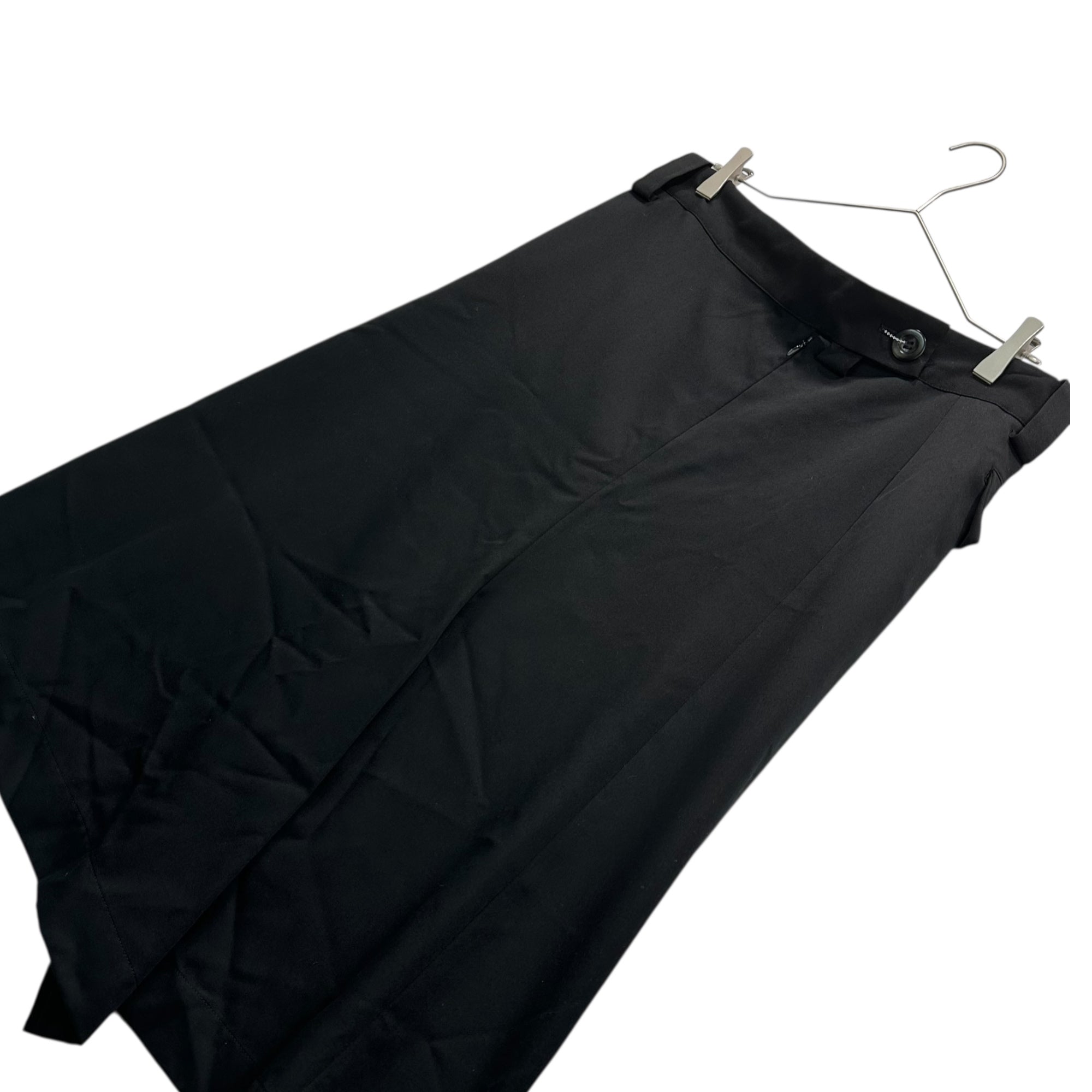 Y's(ワイズ) Wool Gabardine Big Flap Pocket Skirt ウールギャバジン ビッグ フラップ ポケット スカート YB-S11-100 2(M程度) ブラック