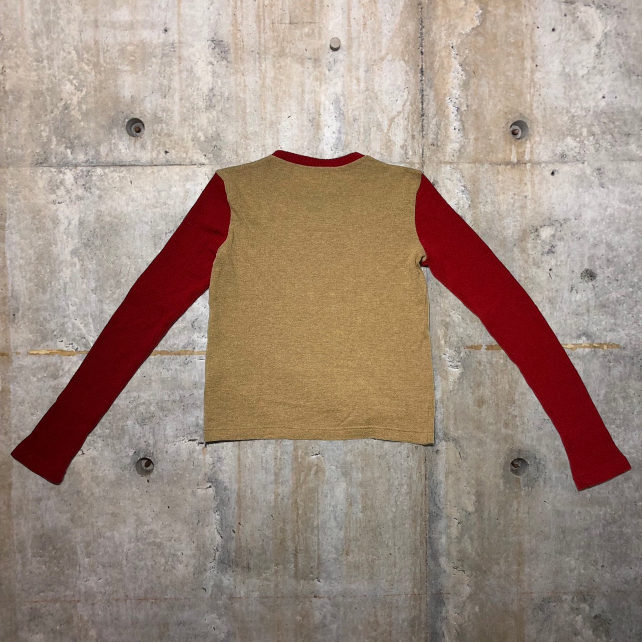 D&G DOLCE&GABBANA(ディーアンドジードルチェ&ガッバーナ) 切替リブウールニット/セーター L ブラウン ドルチェアンドガッバーナ ドルガバ