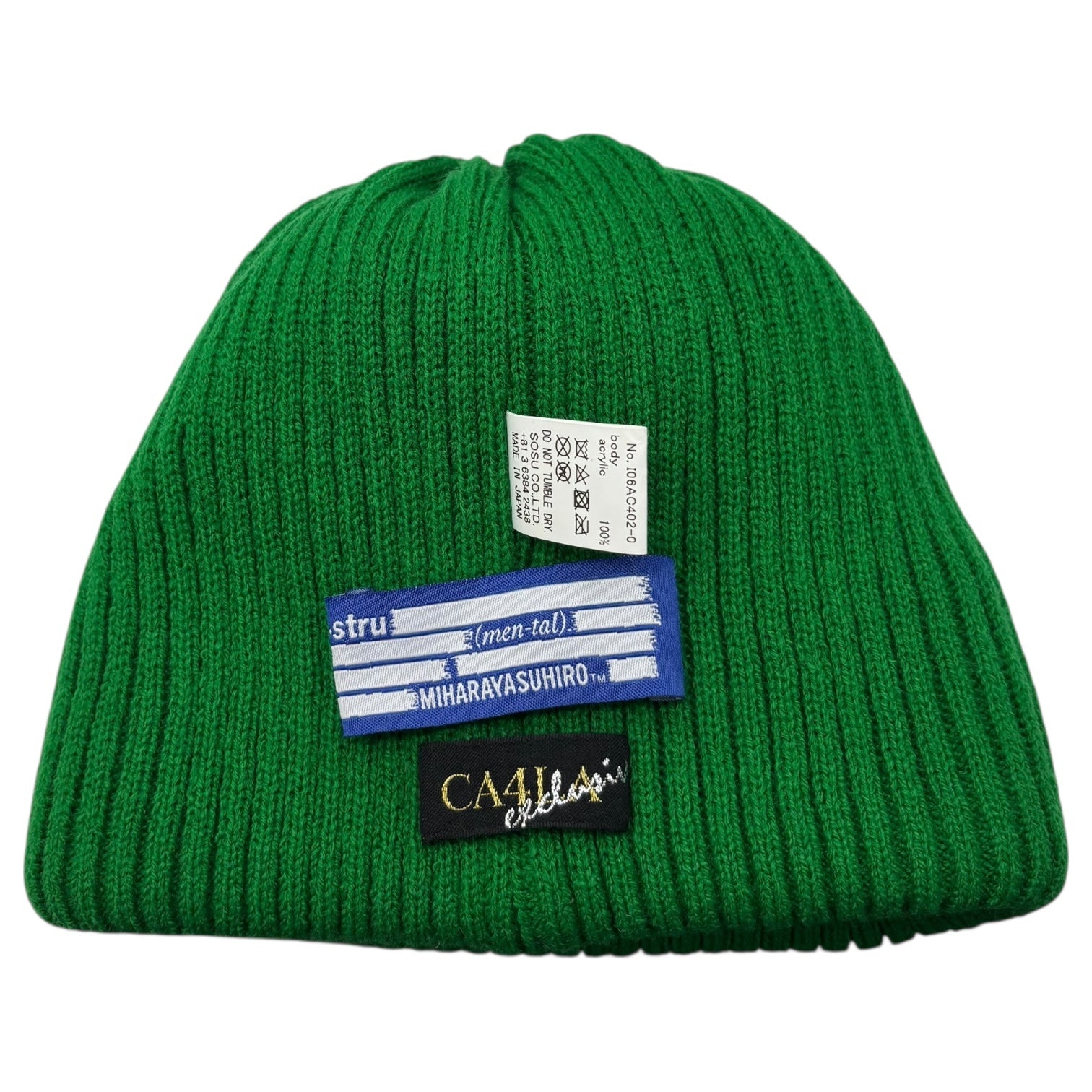 Maison MIHARA YASUHIRO(メゾンミハラヤスヒロ) CA4LA Collaboration Knit Hat カシラ コラボ ニット帽 I06AC402-0 FREE グリーン in・stru(men-tal). Maison MIHARA YASUHIRO インストルメンタル
