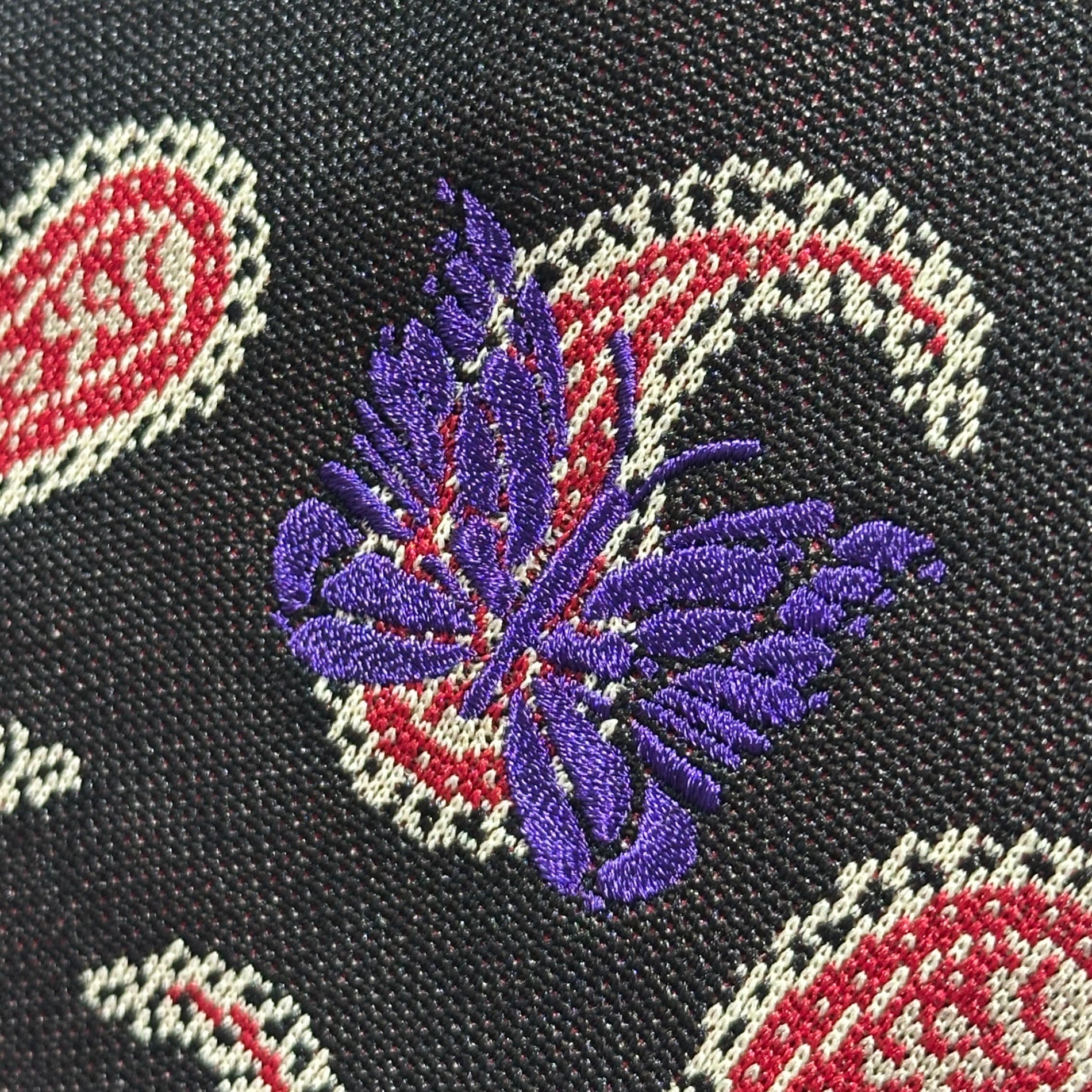 NEEDLES(ニードルズ) 19AW Paisley Radio Vest Poly Jacquard ペイズリー柄 ラジオベスト ポリジャカード QV1513 S ブラック×レッド