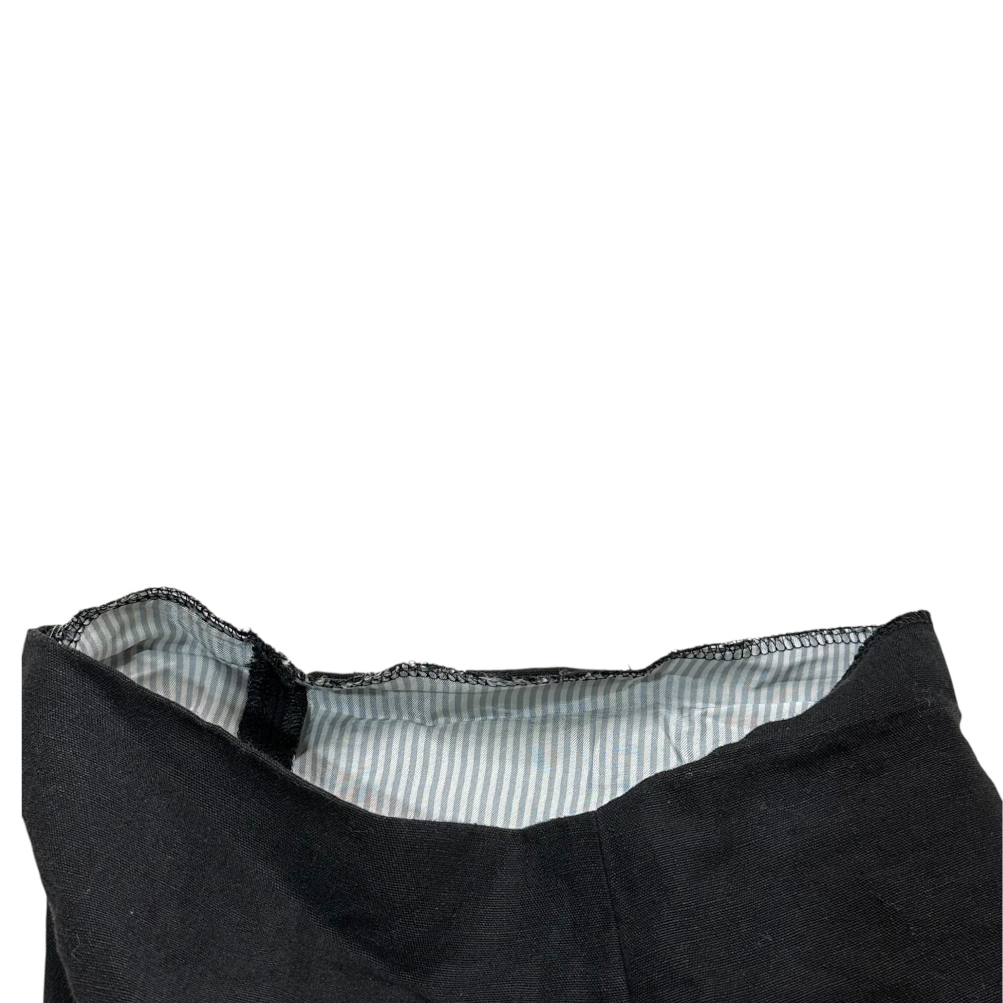 COMME des GARCONS JUNYA WATANABE MAN(コムデギャルソンジュンヤワタナベマン) 21SS 2-tuck 6'' length linen pants 2タック 6分丈 リネン パンツ WG-P034 M ブラック AD2020 ハーフ ショート ショーツ