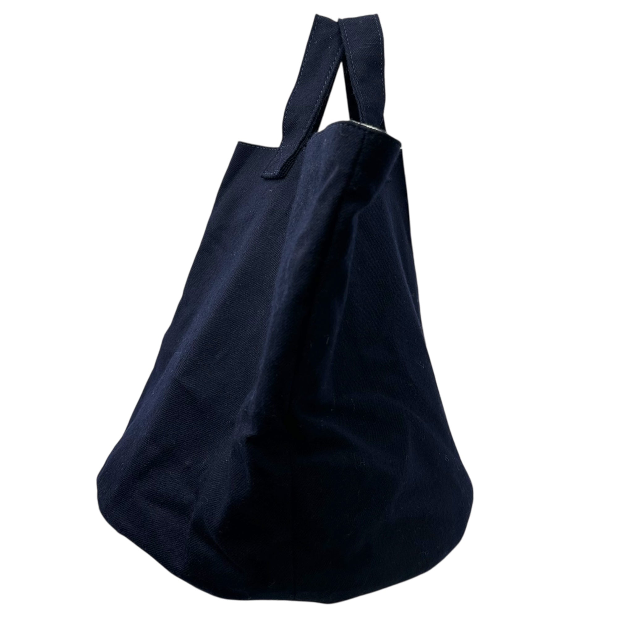 tricot COMME des GARCONS(トリココムデギャルソン) Wool Bucket Handbag ウール バケツ ハンド バッグ TP-K205 ネイビー