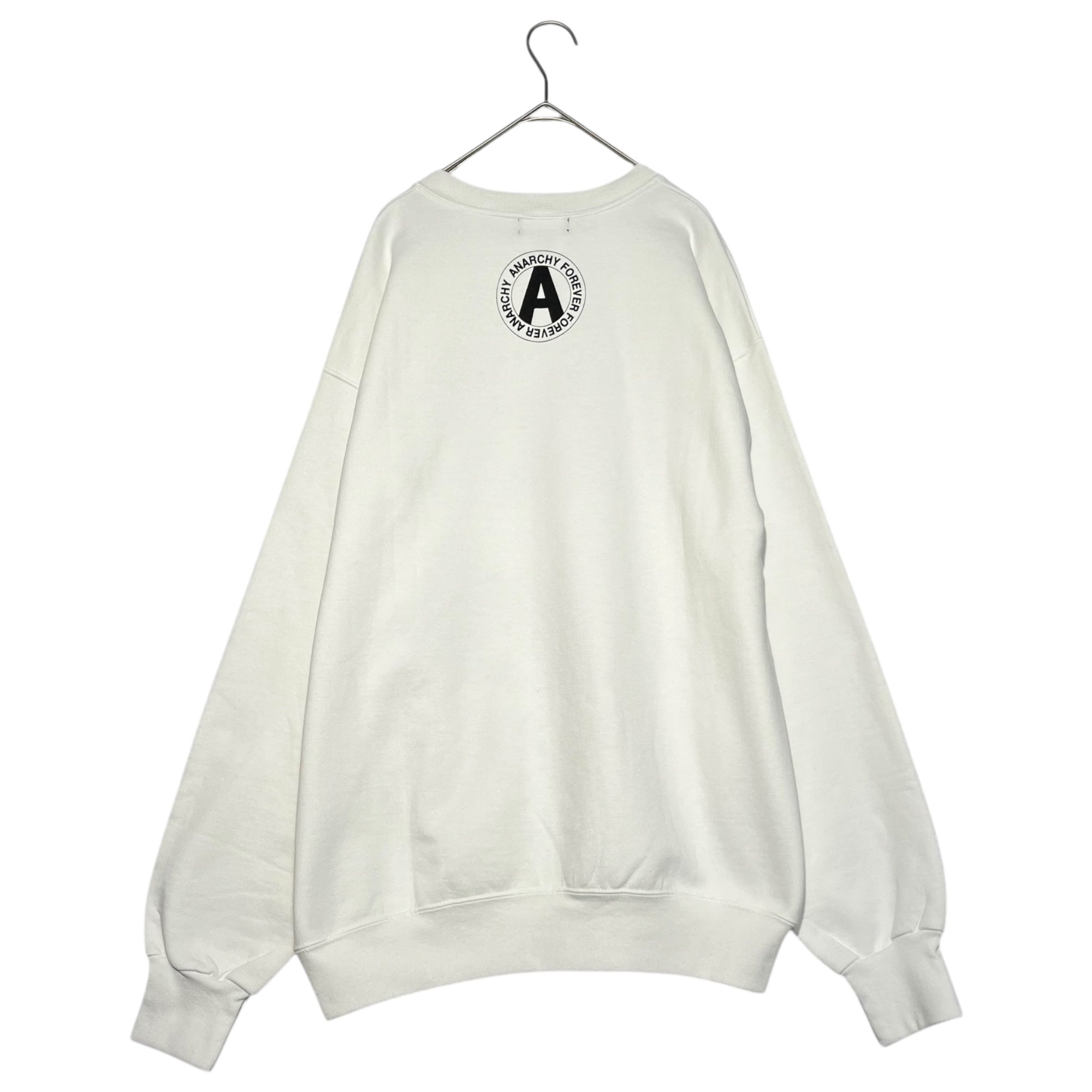 AFFA(エーエフエフエー) 98-99AW thinker sweatshirts 思想家 スウェット L ホワイト×ブラック