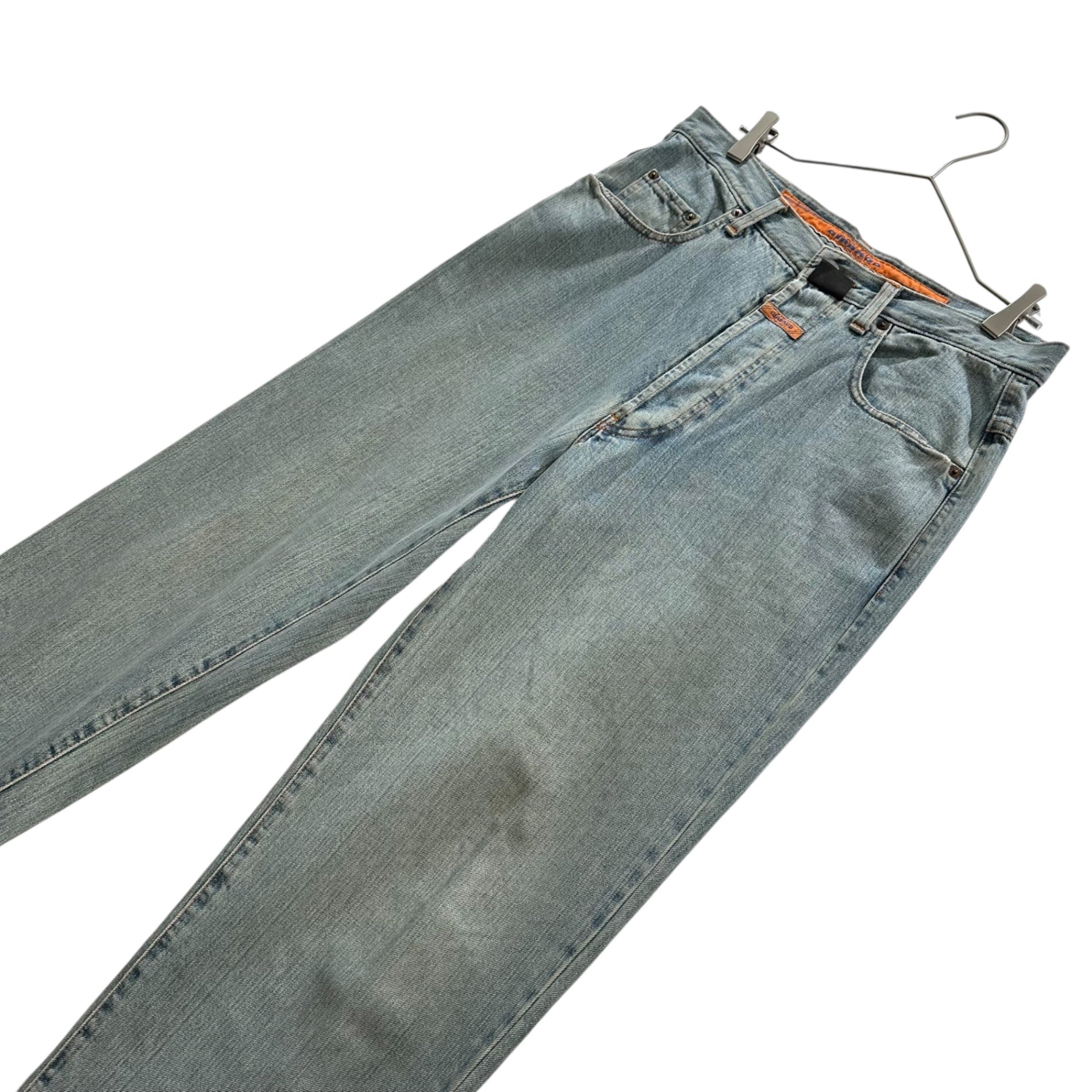 MARITHE FRANCOIS GIRBAUD(マリテフランソワジルボー) 90's Straight-Leg Denim Pants ストレート デニム パンツ L ライトインディゴ 90年代