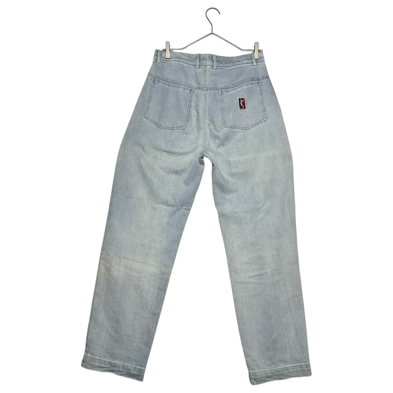 YARDSALE(ヤードセール) YS LOGO Tapered denim pants ロゴ テーパード デニム パンツ S ライトインディゴ