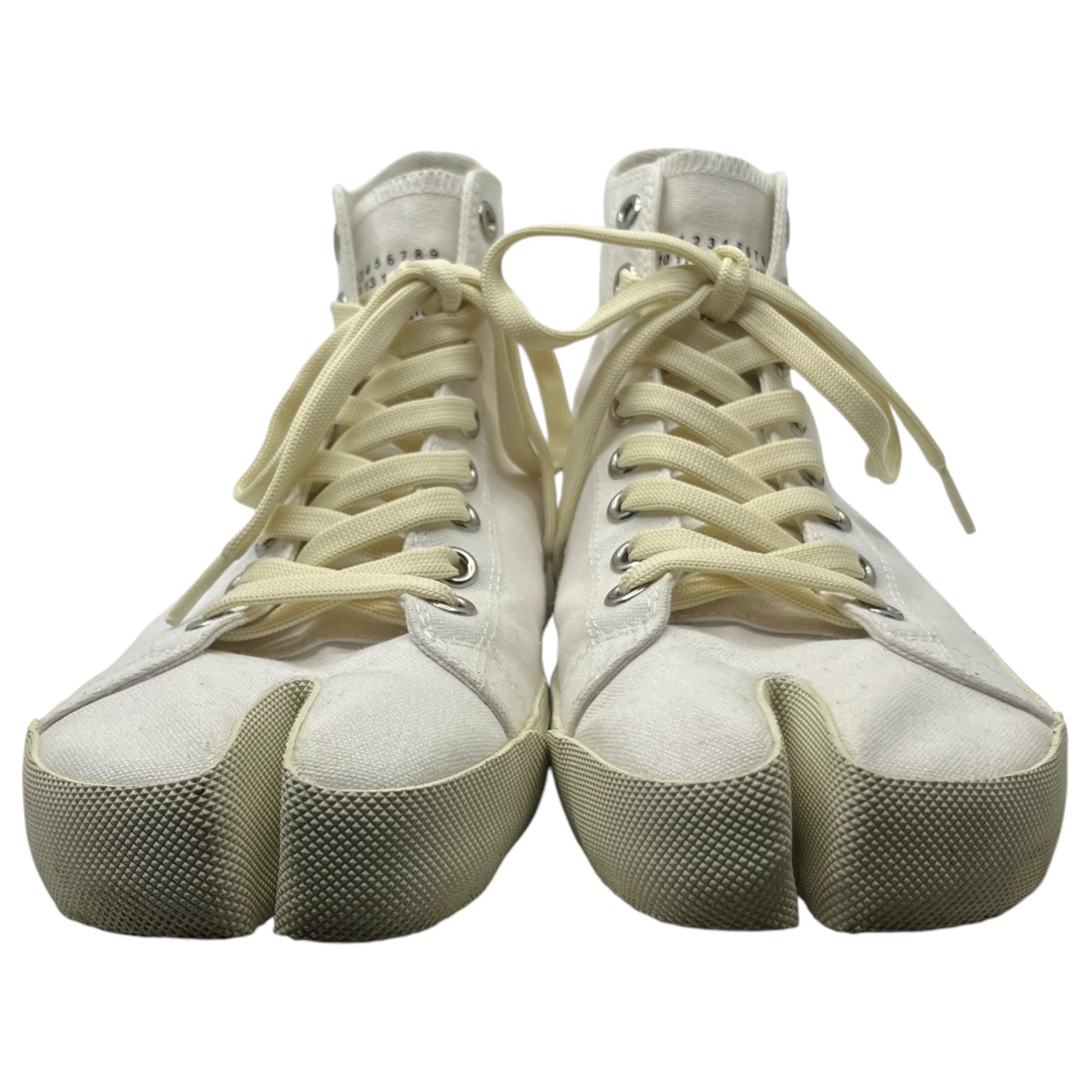 MAISON MARGIELA(メゾンマルジェラ) Tabi high top sneakers 足袋 ハイ トップ スニーカー S57WS0253 42(27.0cm程度) ホワイト ハイカット