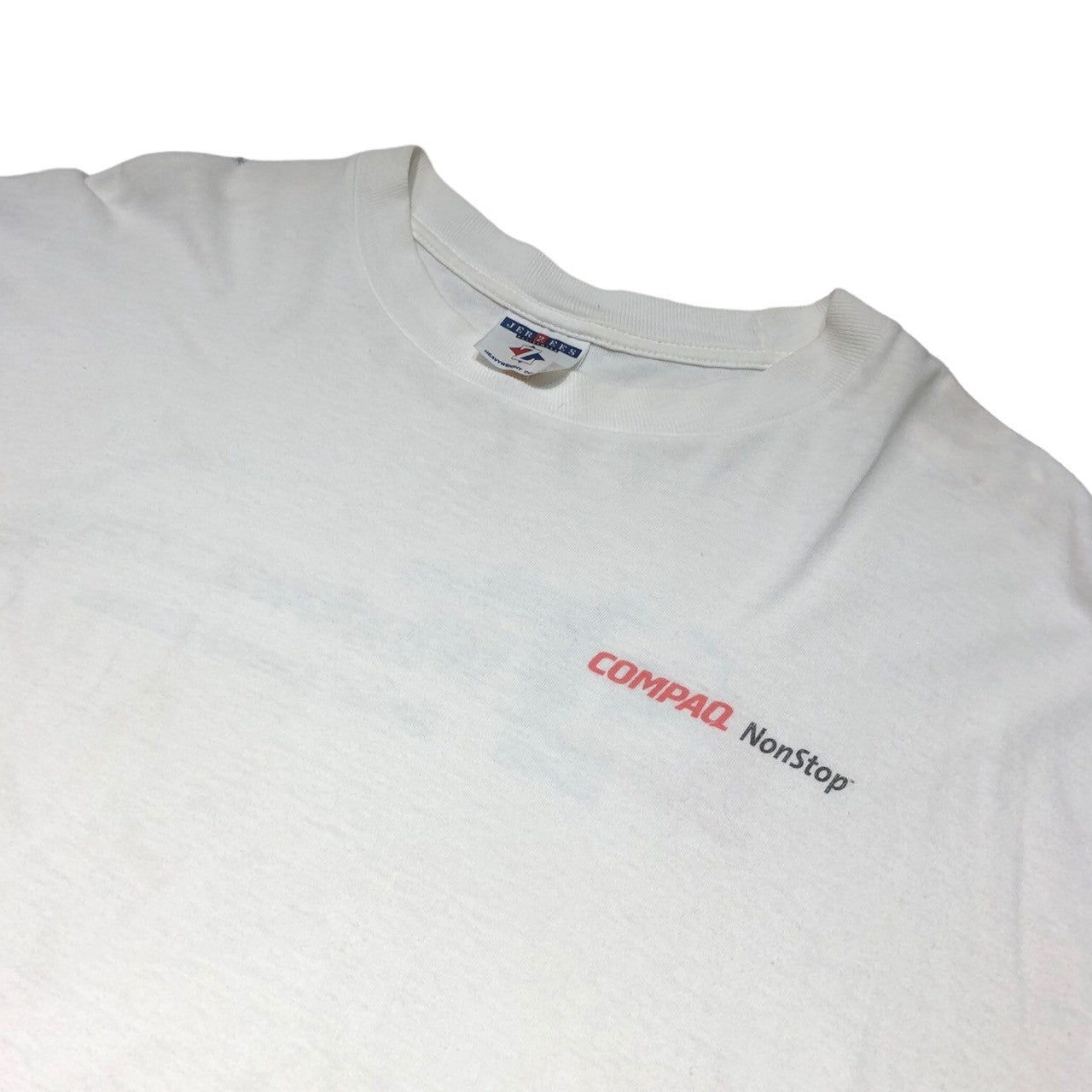 JERZEES(ジャージーズ) 00's ”Windows 2000” corporate t-shirts 企業 ロゴ Tシャツ L ホワイト Microsoft マイクロソフト COMPAQ NonStop
