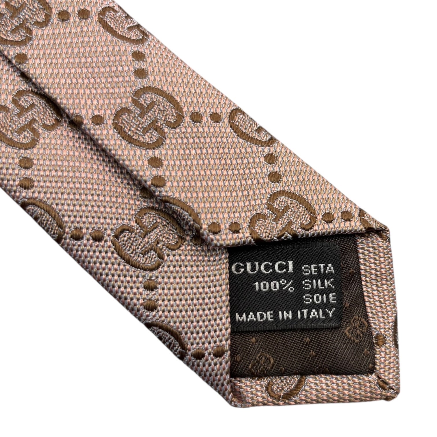 GUCCI(グッチ) GG Silk Tie GG シルク ネクタイ ピンク