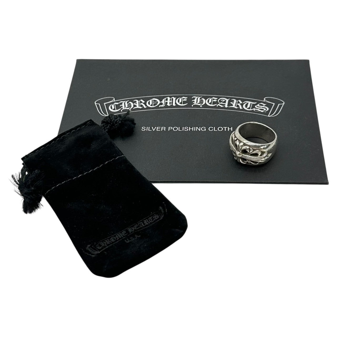 CHROME HEARTS(クロムハーツ) FLRL CRS フローラル クロス リング 13号 シルバー シルバー925