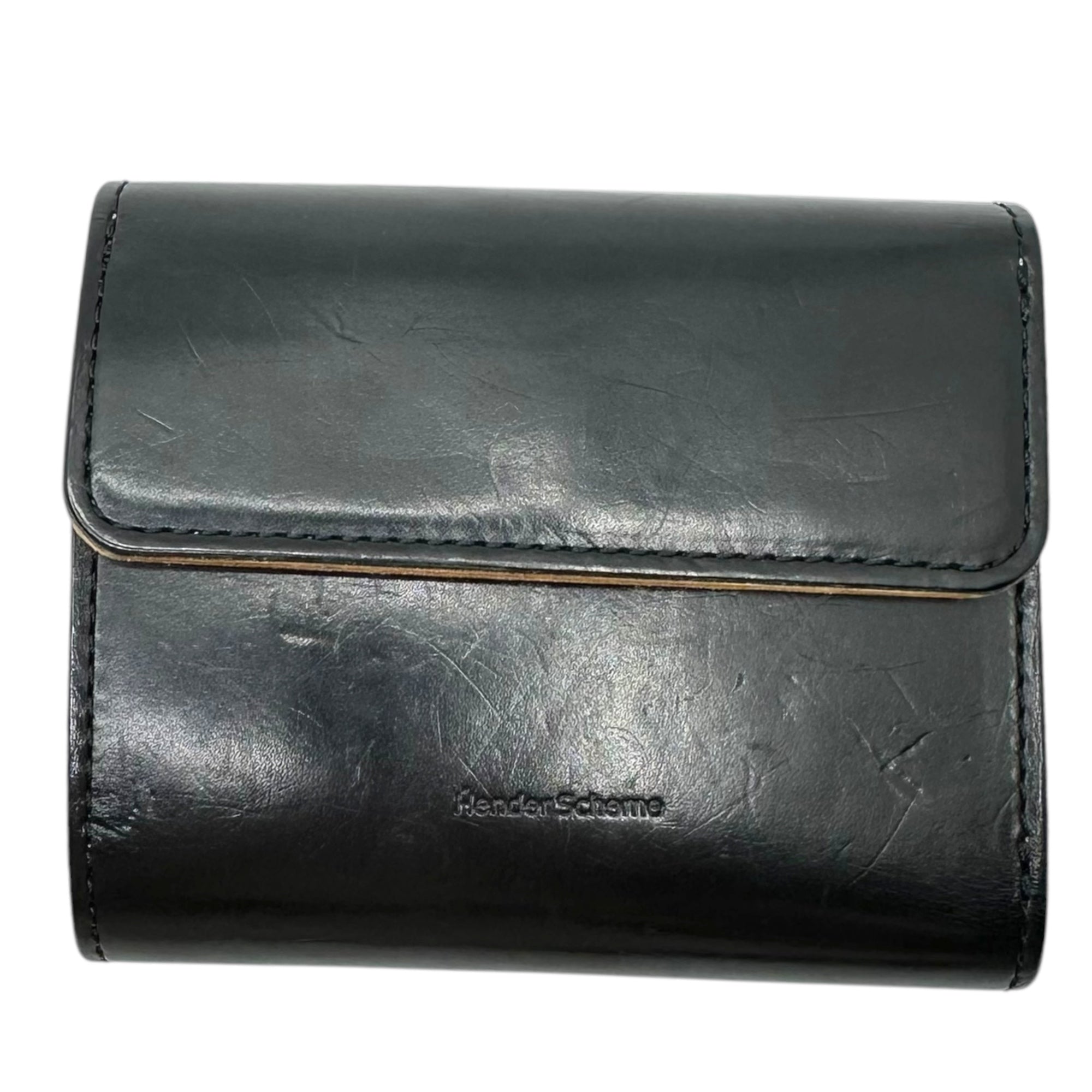 Hender Scheme(エンダースキーマ) bellows wallet black ベローズ ウォレット 3つ折り 財布 レザー ブラック 参考定価39,600円(税込)