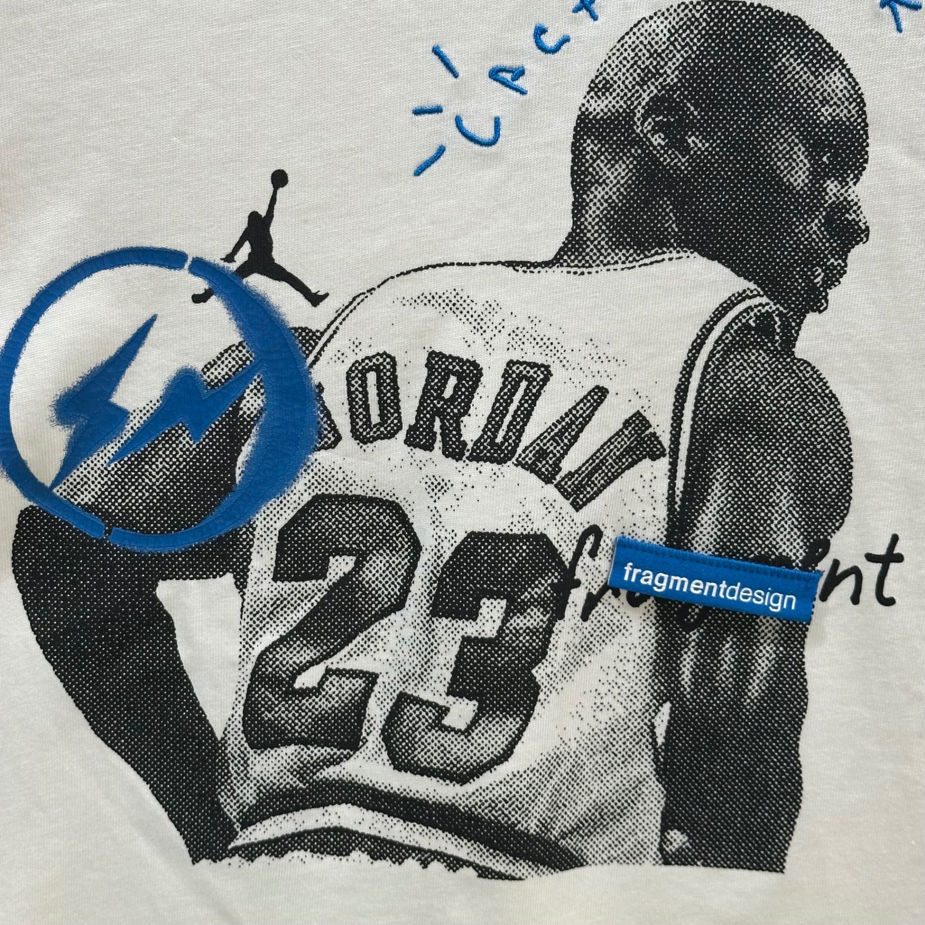 NIKE×Fragment Design×Travis Scott(ナイキ×フラグメントデザイン×トラヴィススコット) Air Jordan Travis Scott Fragment Tee "White" Tシャツ DJ0619-133 M ホワイト