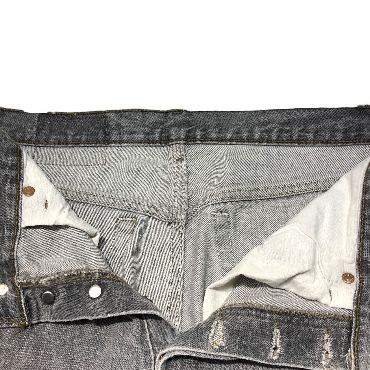 Levi's(リーバイス) 90's 501 black denim pants ブラック デニム パンツ 501-0658 W31 L34 グレー 先染め 1998年製造 USA製 90年代 ヴィンテージ