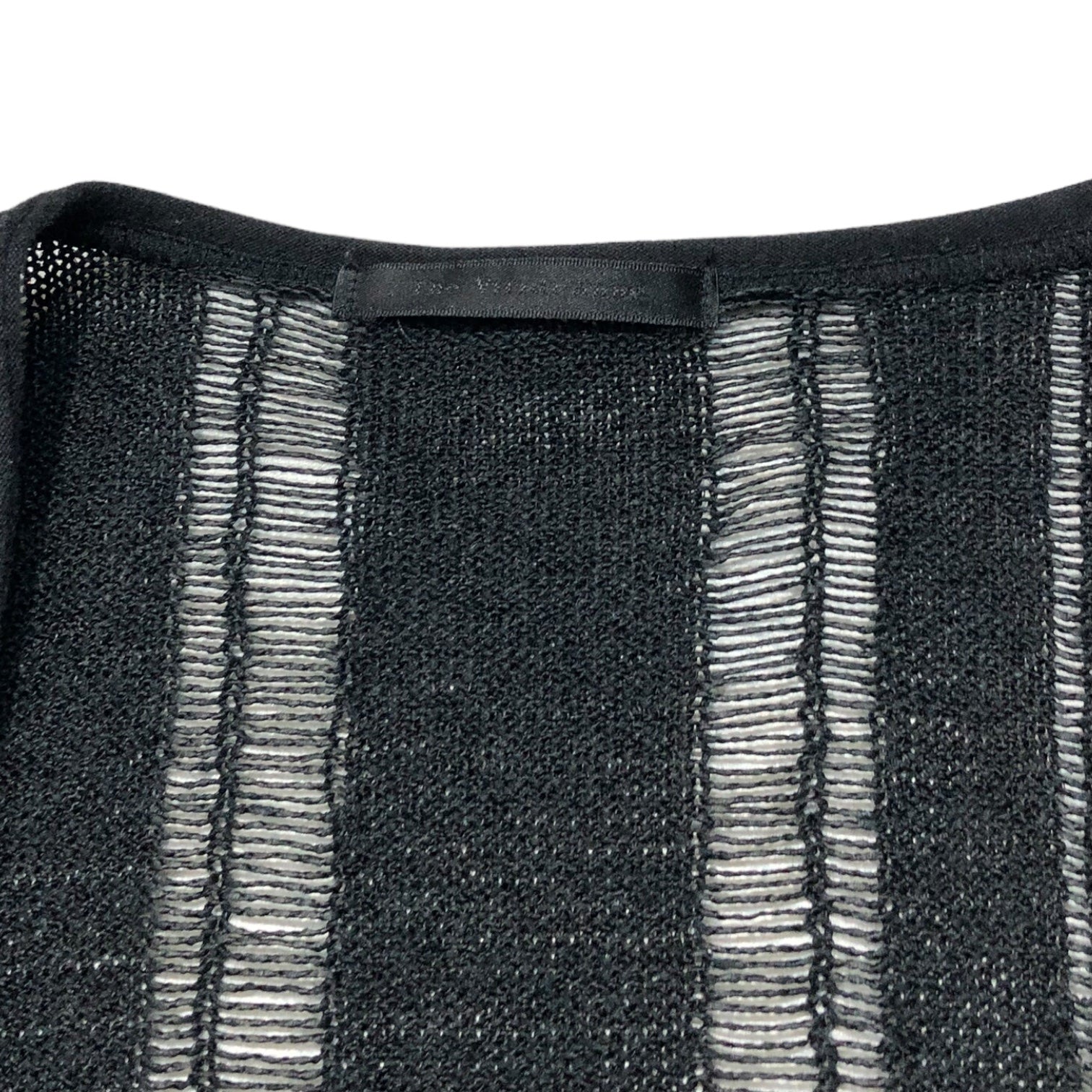 The Viridi-anne(ザヴィリジアン) ペーパーコットンデザインカーディガン 46(M程度) ブラック