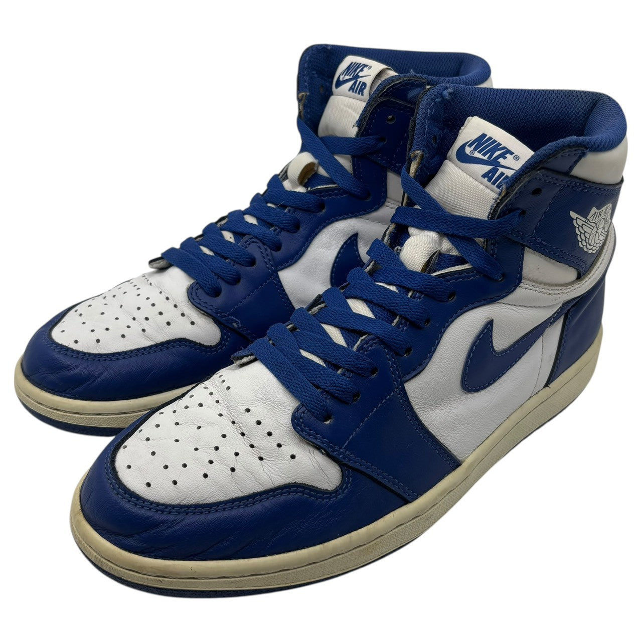 NIKE(ナイキ) AIR JORDAN 1 RETRO HIGH OG STORM BLUE エア ジョーダン 1 レトロ ハイ オリジナル 555088-127 27cm ブルー×ホワイト ハイカット スニーカー