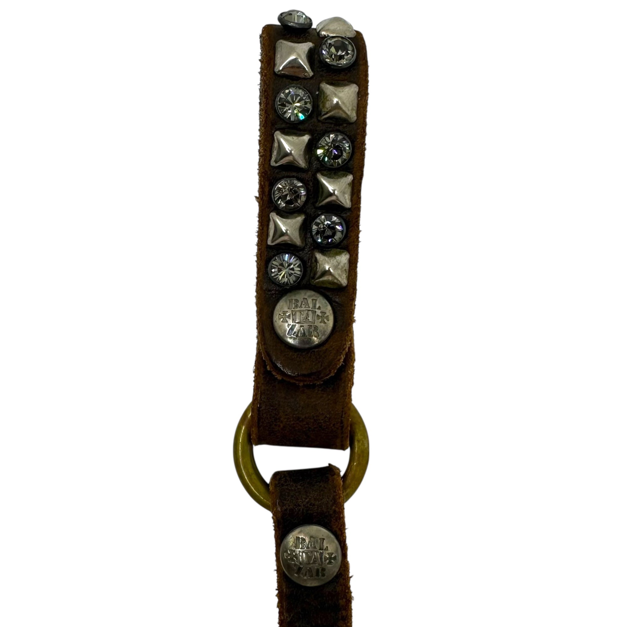 BALTAZAR×HYSTERIC GLAMOUR(バルタザール×ヒステリックグラマー) Studded Leather Wallet Chain スタッズ レザー ウォレット チェーン ブラウン コラボ